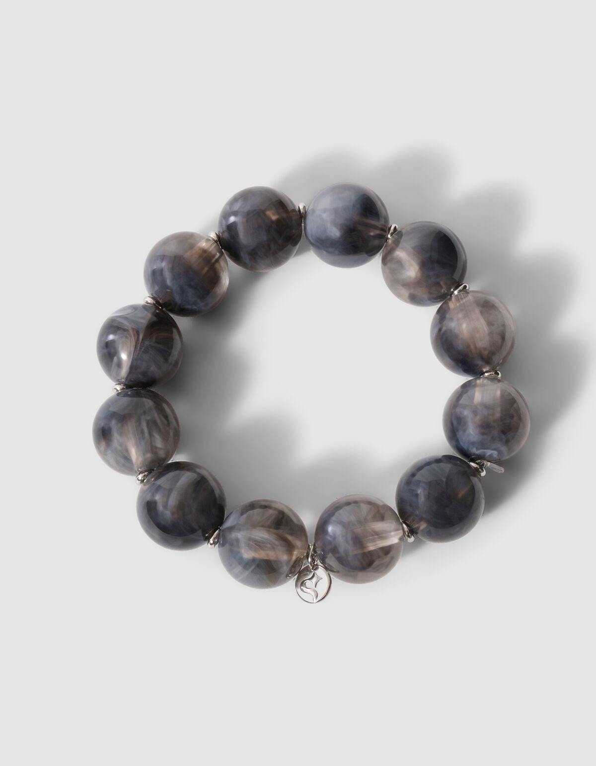 Kralen Armband Grijs SHOEBY ACCESSOIRES