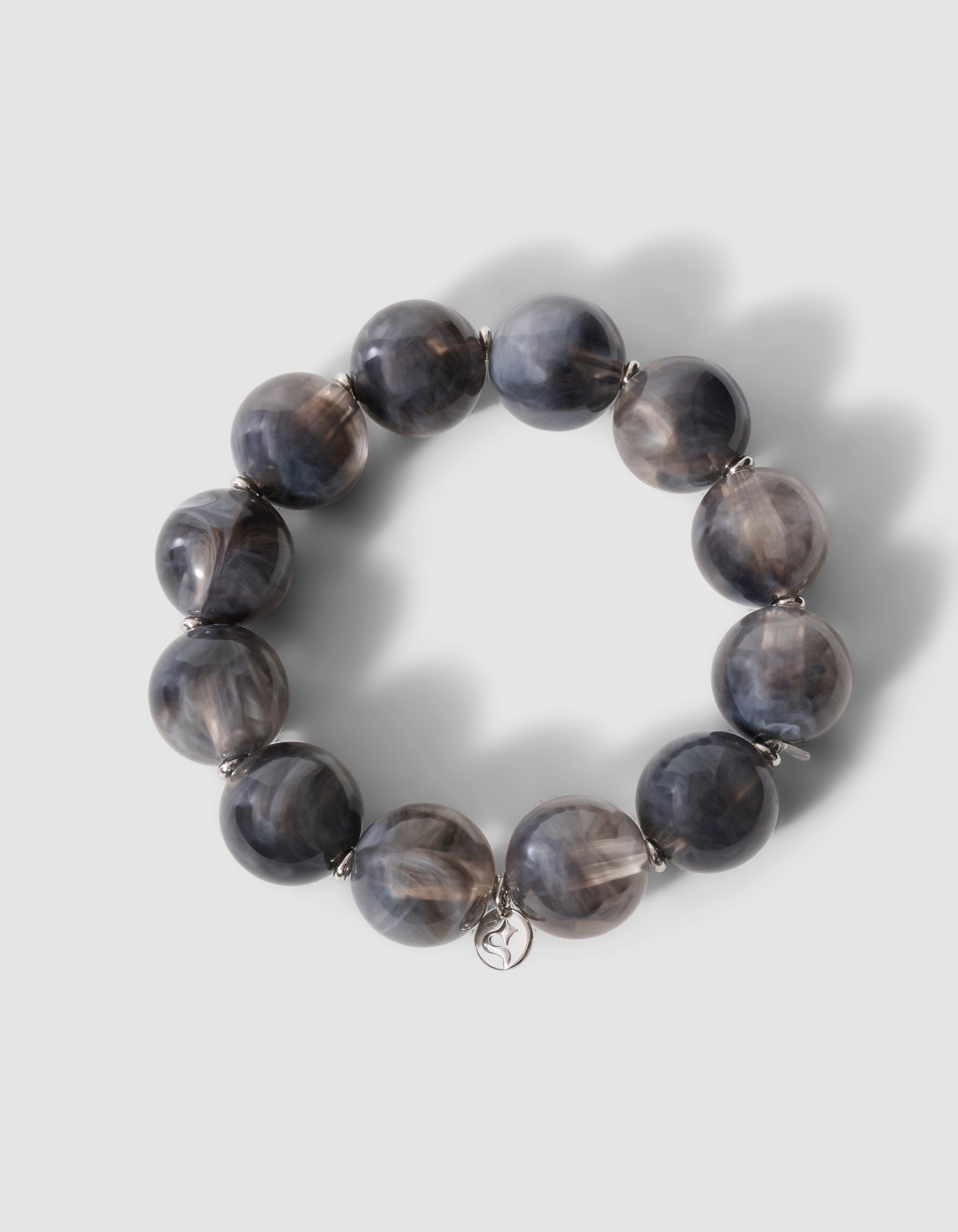 Kralen Armband Grijs SHOEBY ACCESSOIRES