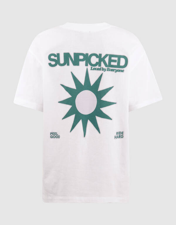Sunpicked Artwork T-Shirt Wit SHOEBY BOYS