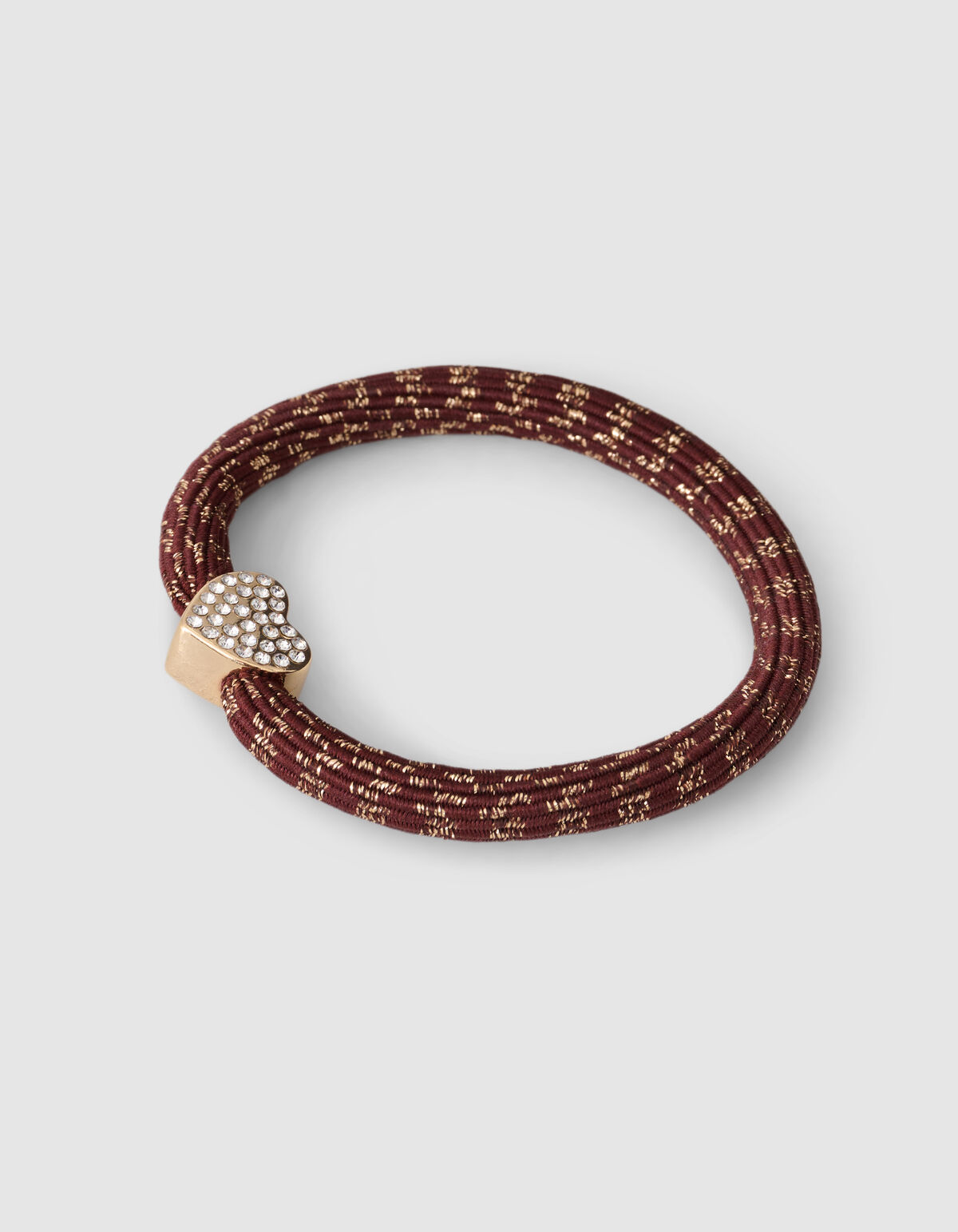 Charm Lurex Haarelastiek Bruin SHOEBY ACCESSOIRES