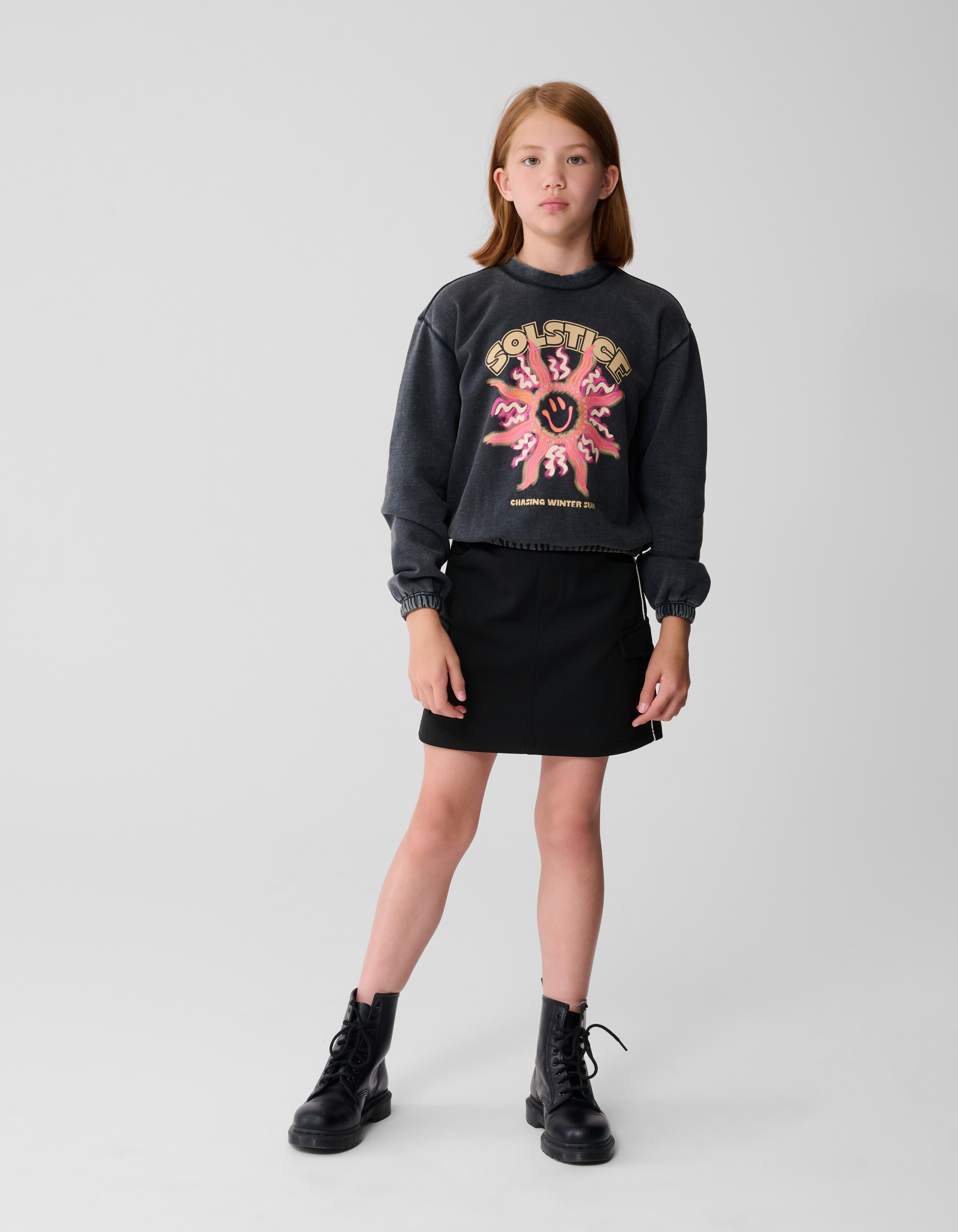 Sporty Cargo Mini Rok Zwart SHOEBY GIRLS