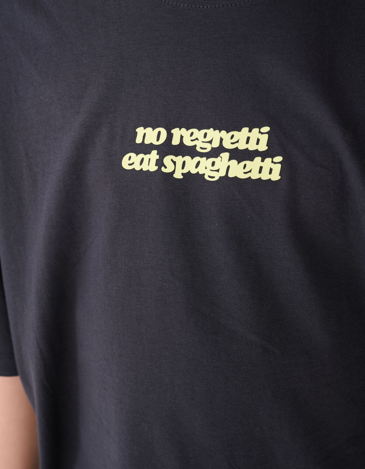 Spaghetti Artwork T-shirt Donkergrijs SHOEBY BOYS