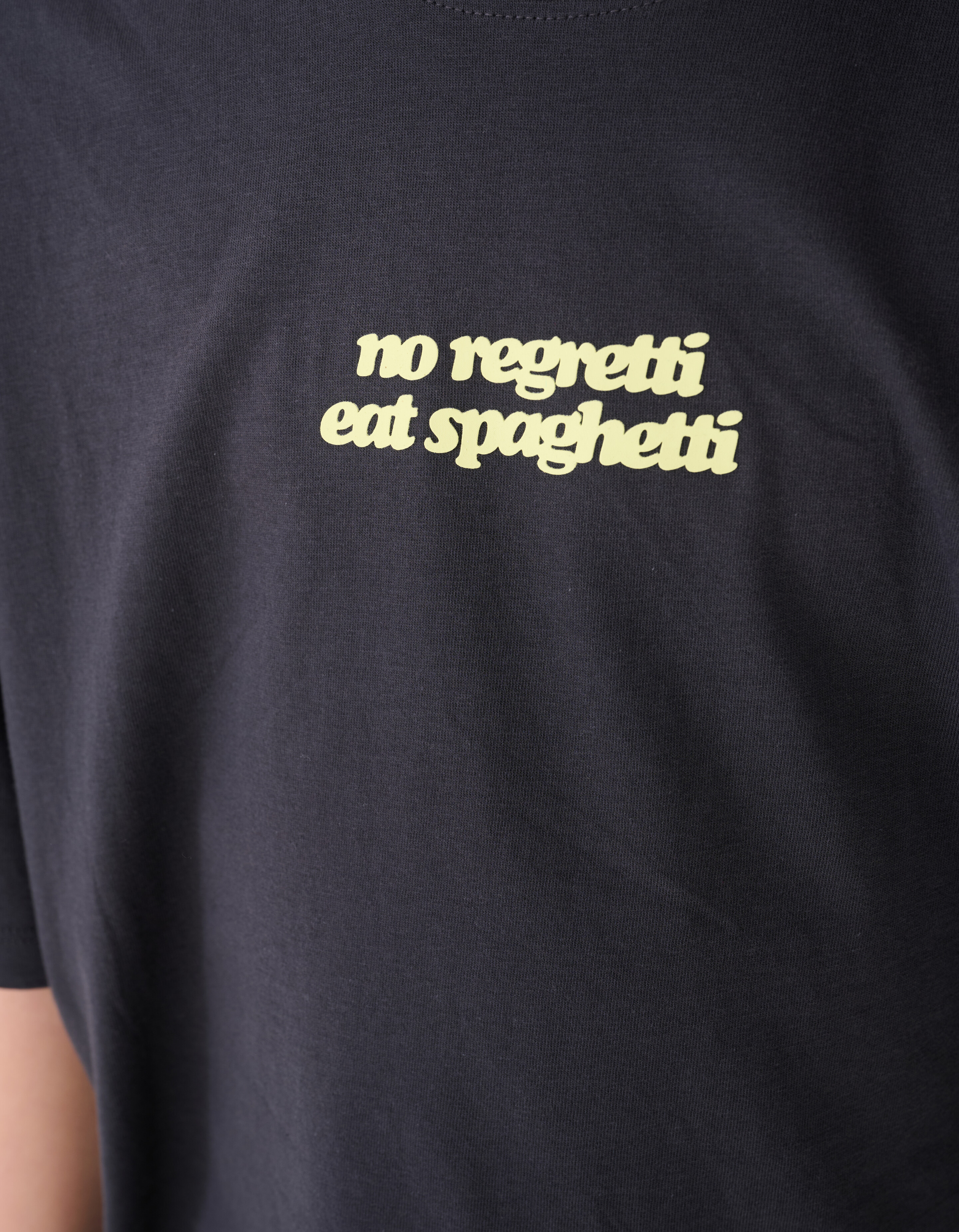 Spaghetti Artwork T-shirt Donkergrijs SHOEBY BOYS