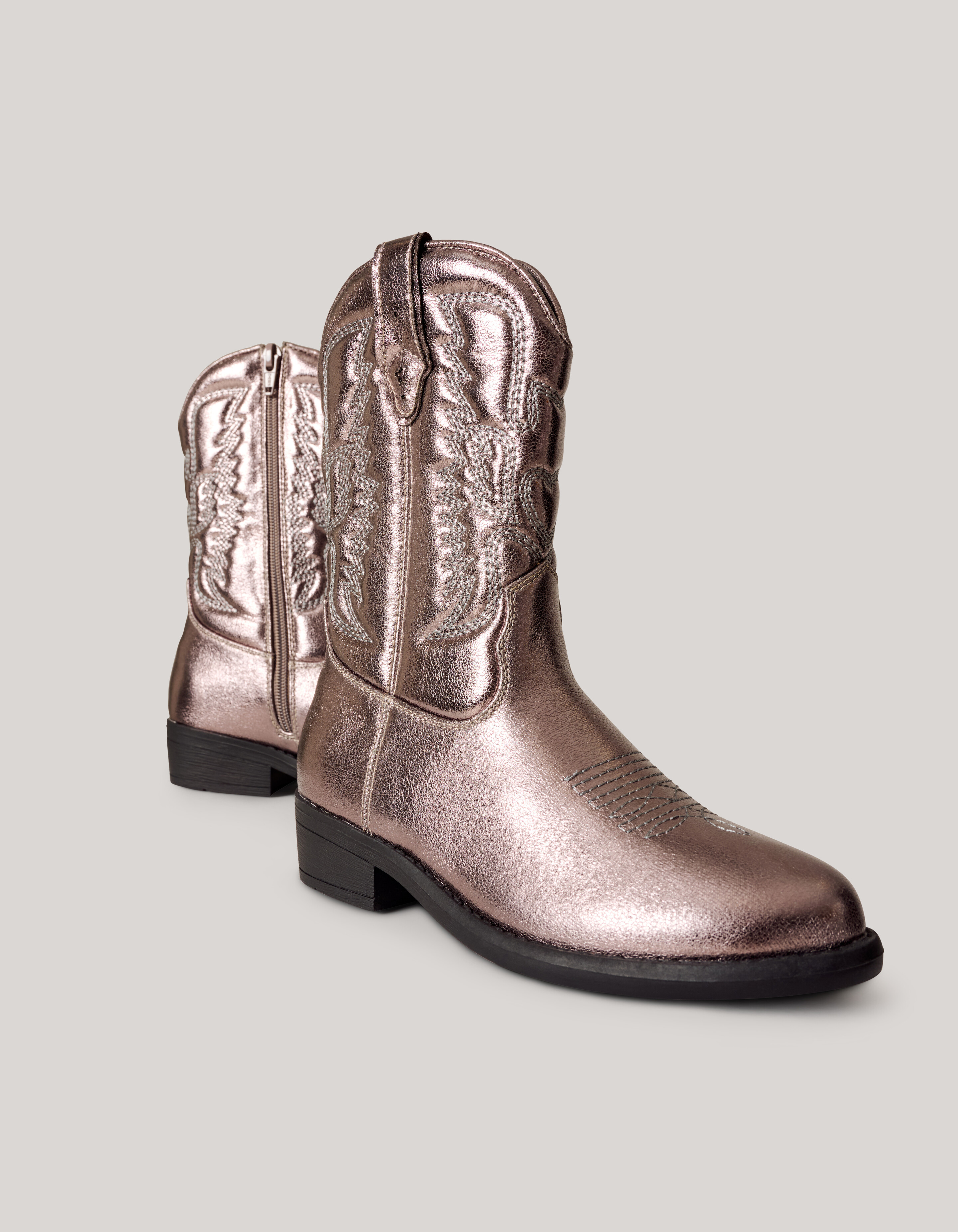 Metallic Cowboylaarzen Goud SCHOENEN SHOEBY
