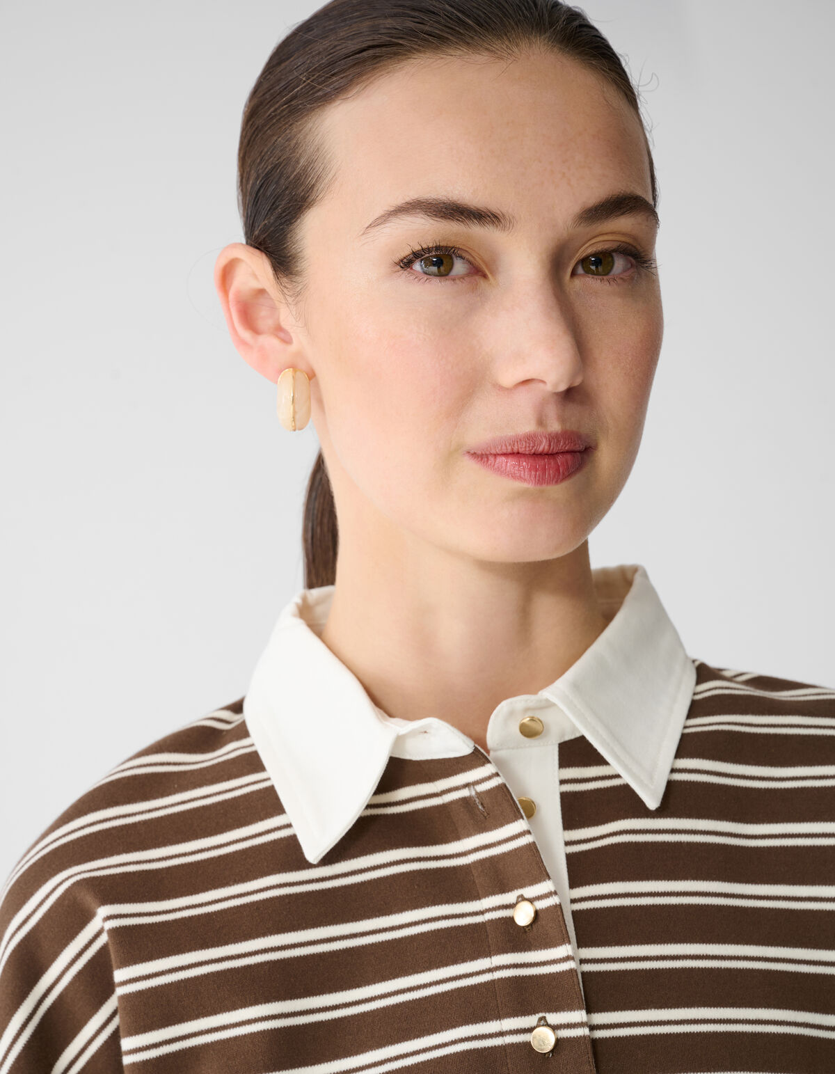 Half Hoop Oorbellen Gebroken Wit SHOEBY ACCESSOIRES