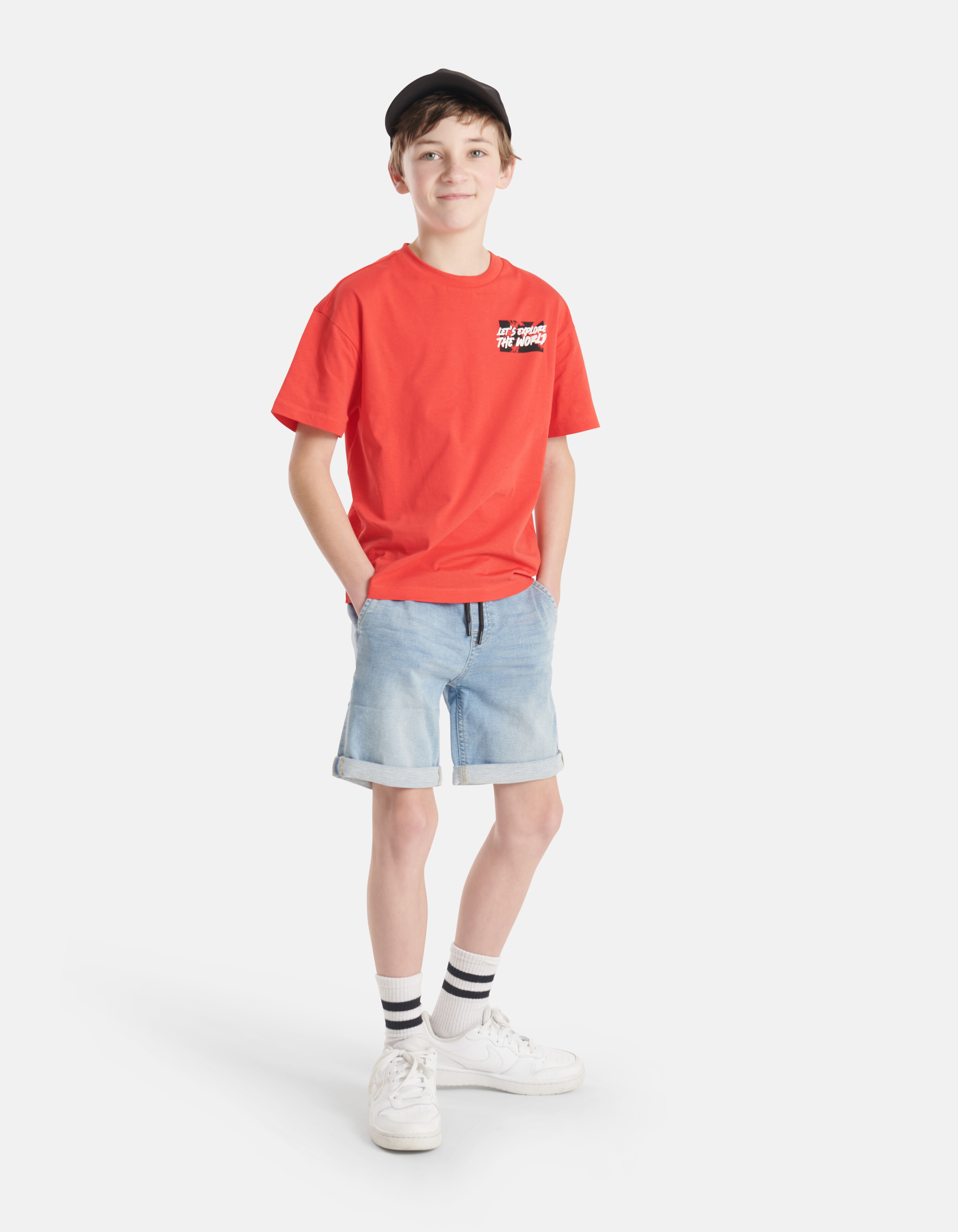 Drawstring Jogger Short Lichtblauw SHOEBY BOYS