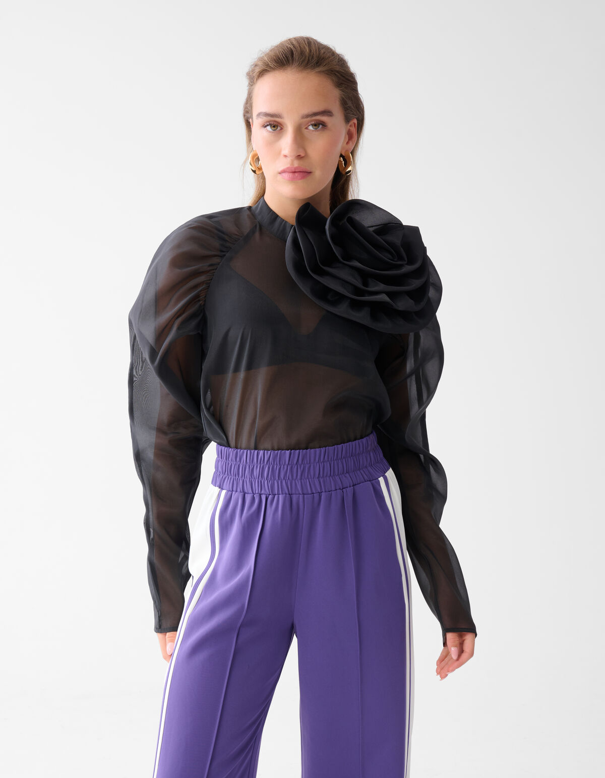 Transparante Top Zwart SHOEBY WOMEN