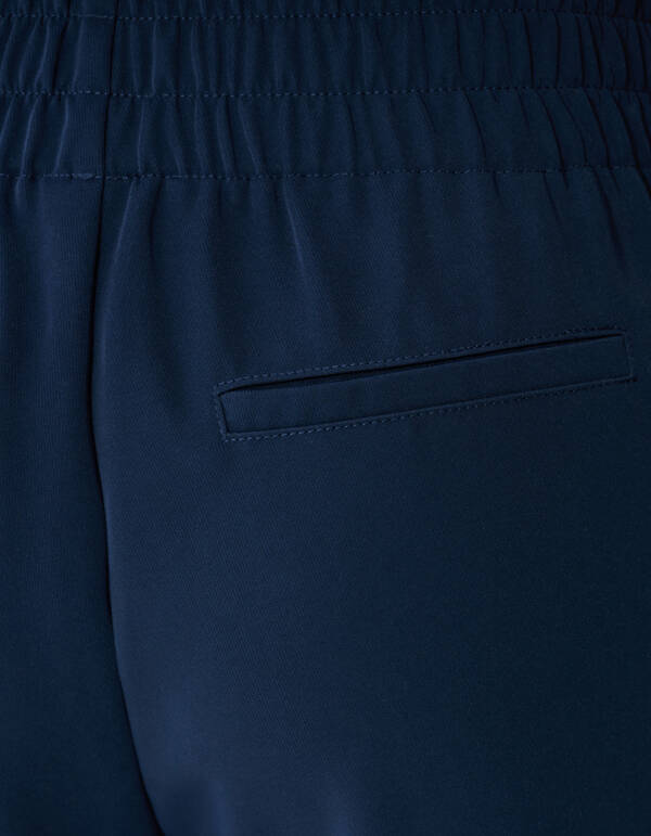 Kanten Wide Leg Broek Donkerblauw SHOEBY WOMEN