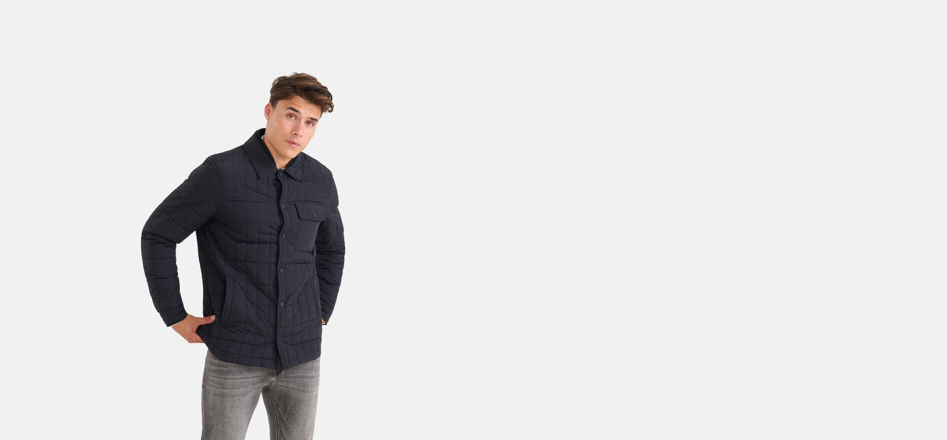 Gewatteerd Jack Zwart SHOEBY MEN