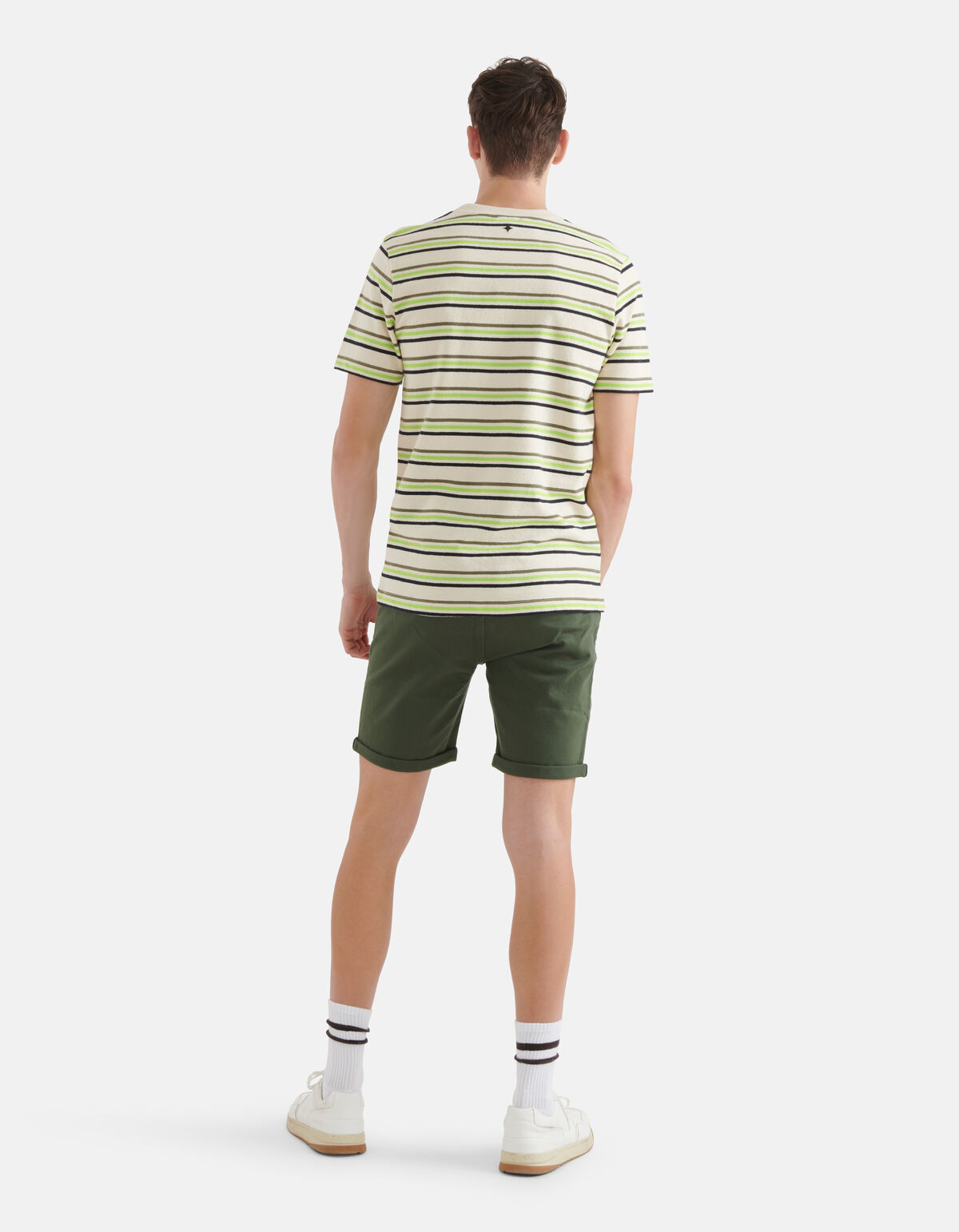 Multi Gekleurd T-shirt Gebroken Wit SHOEBY MEN
