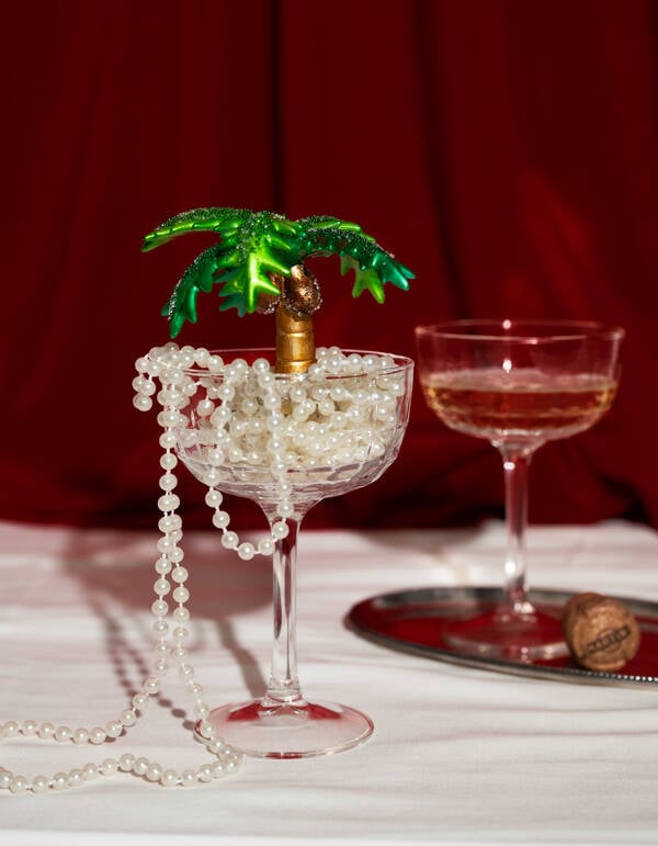 Palmboom Kerstbal Groen By Fred SHOEBY ACCESSOIRES