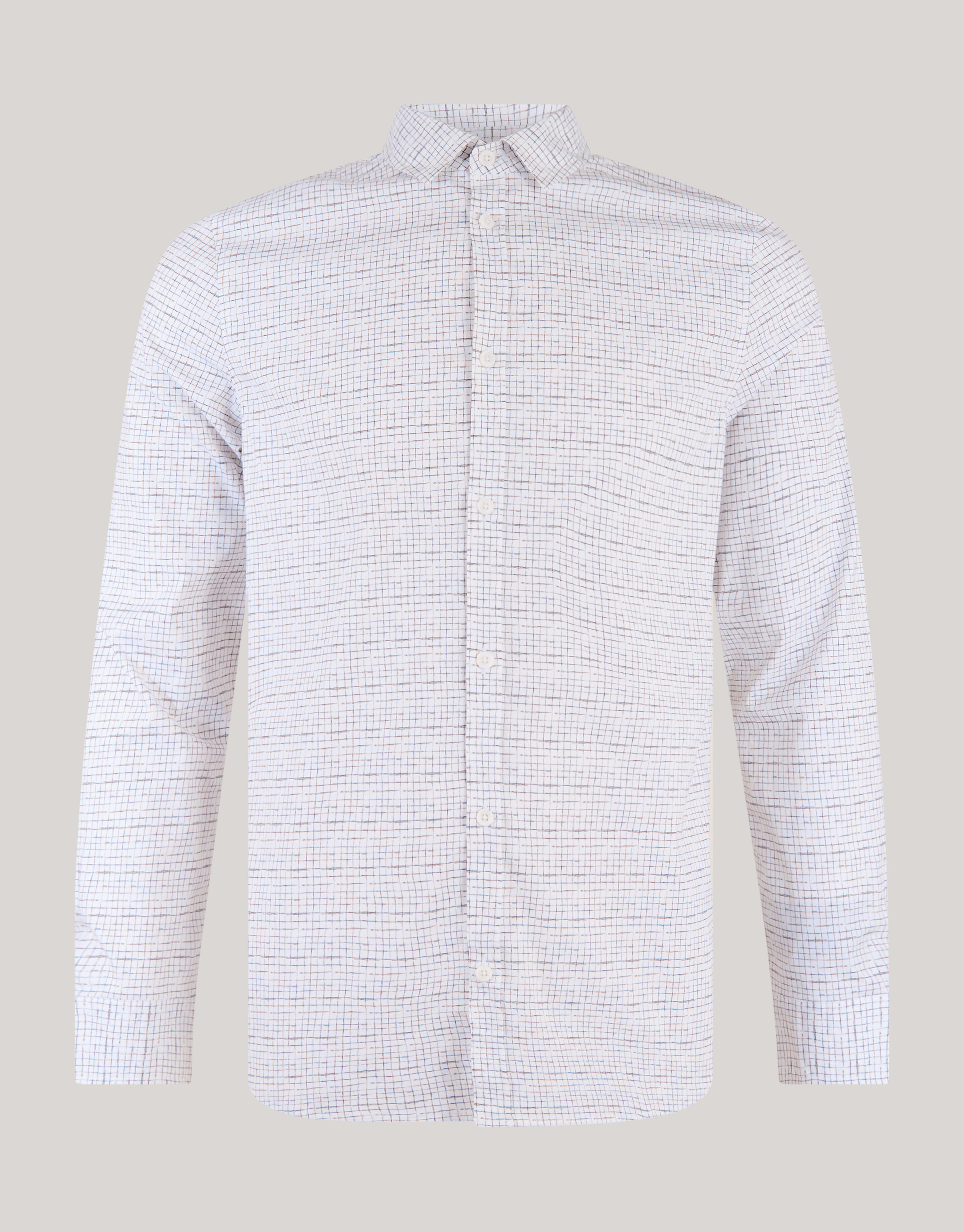 Printed Overhemd Wit SHOEBY MEN