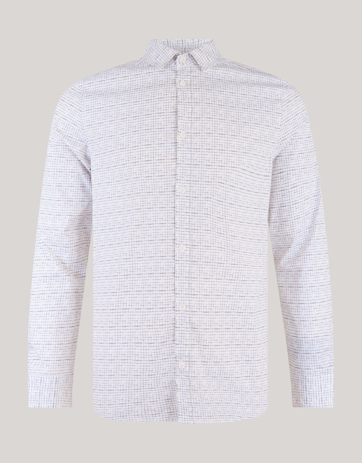 Printed Overhemd Wit SHOEBY MEN