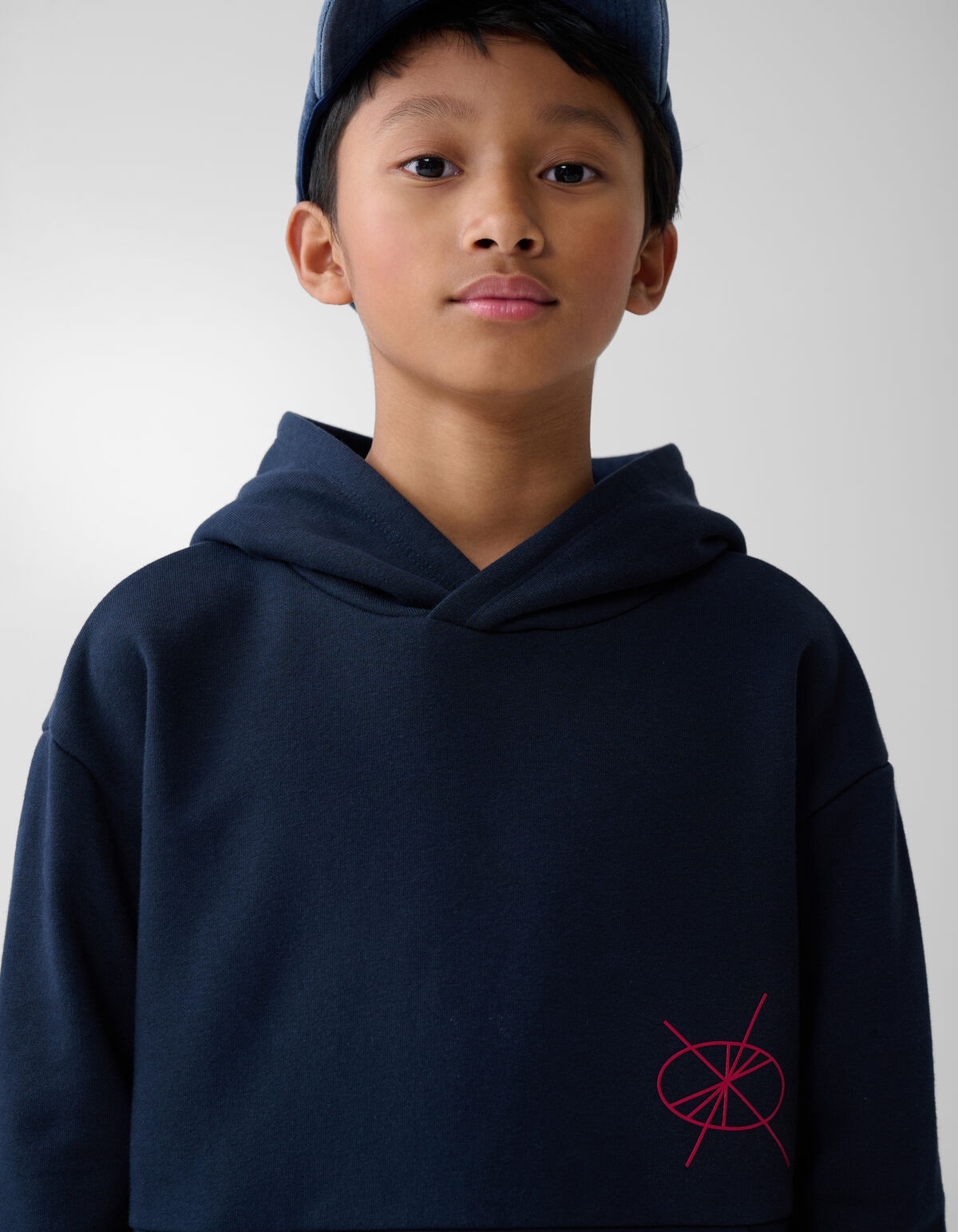 Artwork Hoodie Donkerblauw SHOEBY BOYS