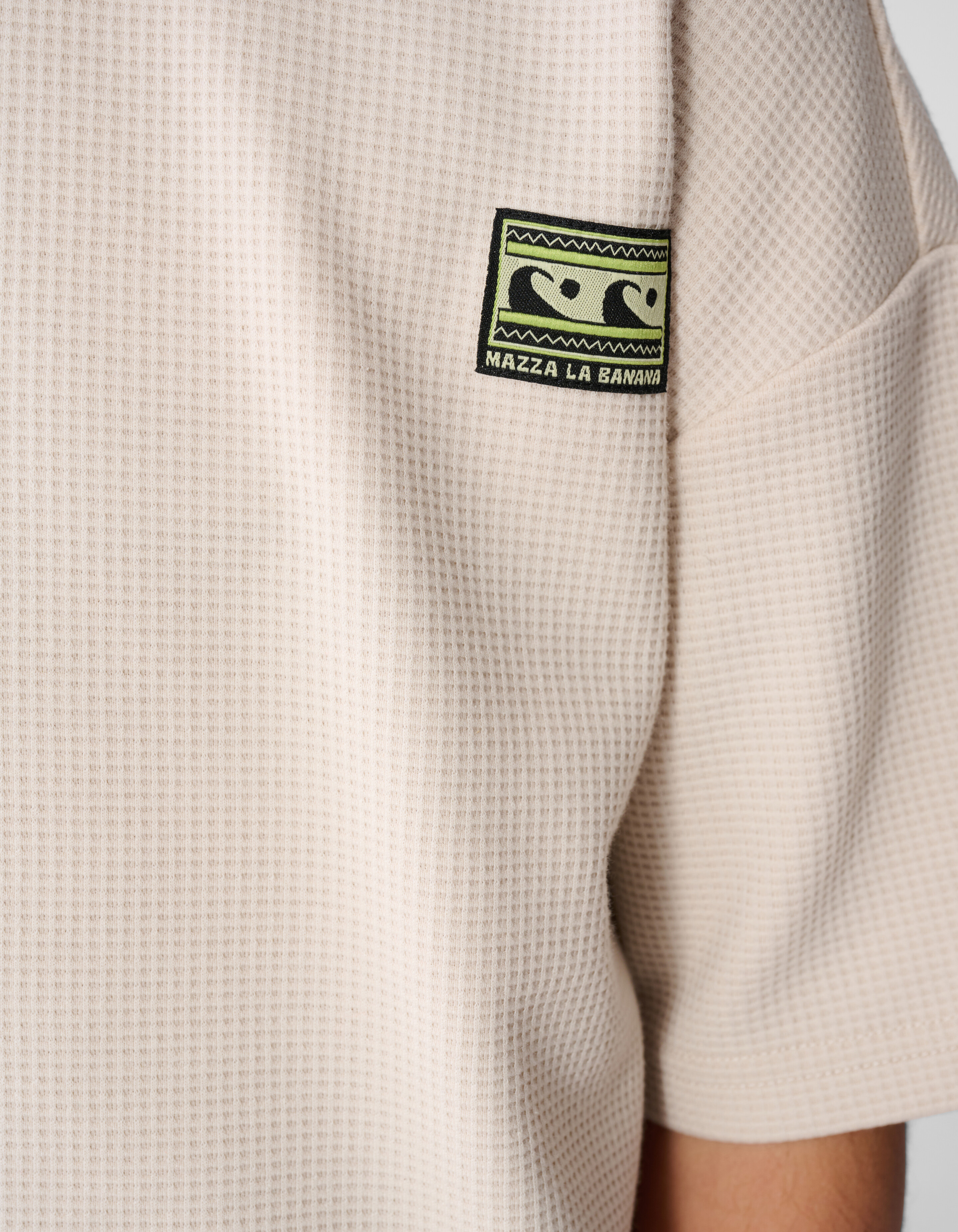 Structuur T-shirt Beige SHOEBY BOYS