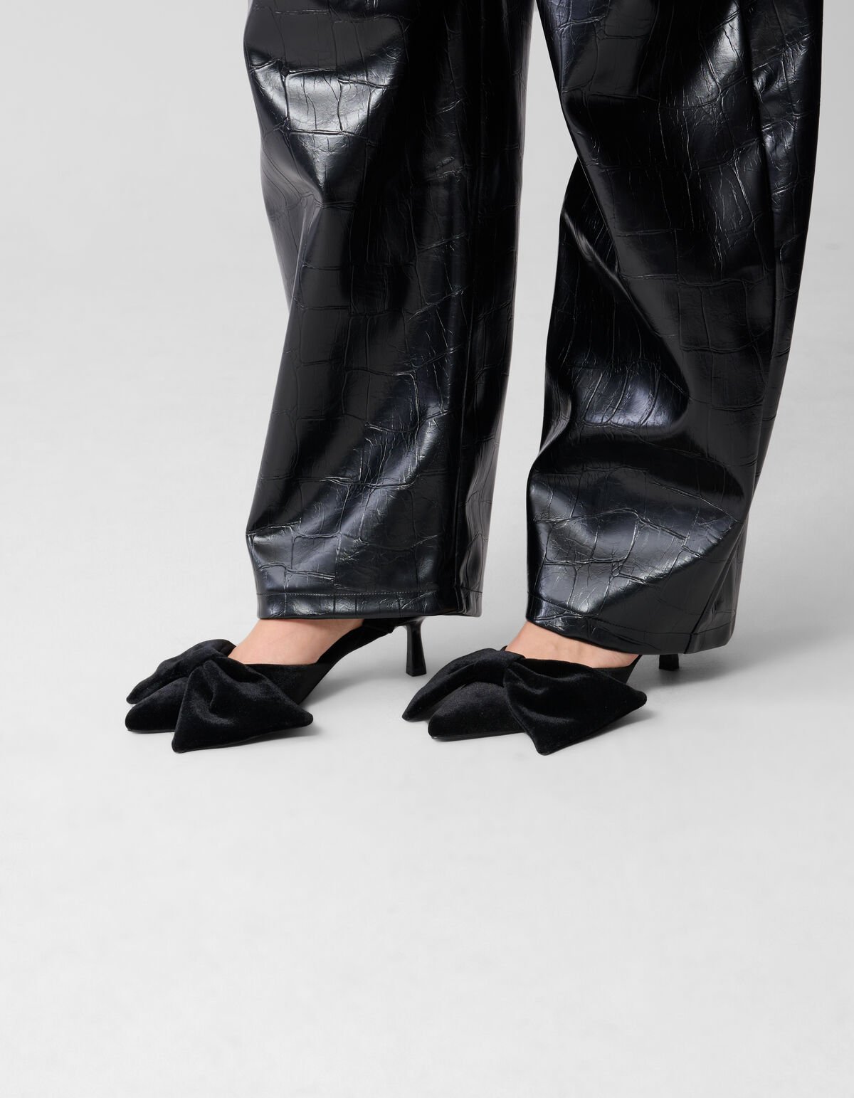 Velvet Strik Hakken Zwart SHOEBY SHOES