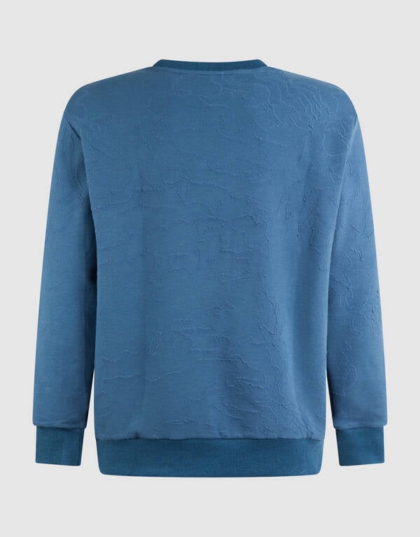 Structuur Sweater Blauw SHOEBY MEN