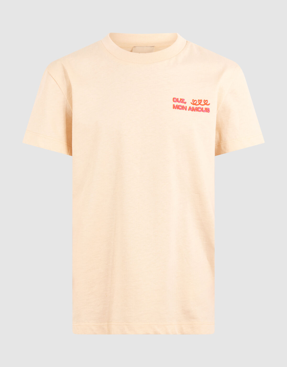 Mon Amour Artwork T-shirt Gebroken Wit SHOEBY GIRLS