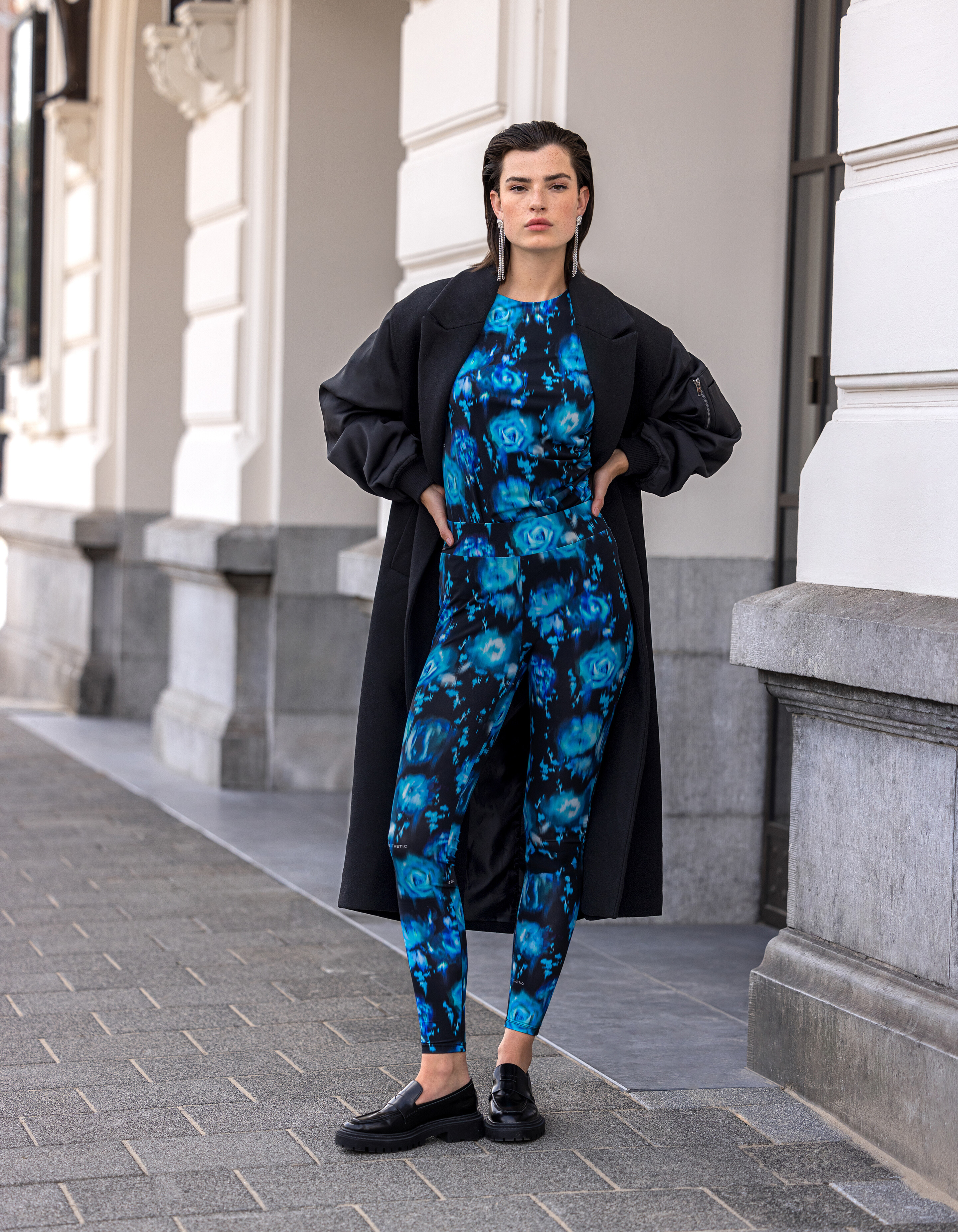 Printed Travel Top Blauw SHOEBY WOMEN