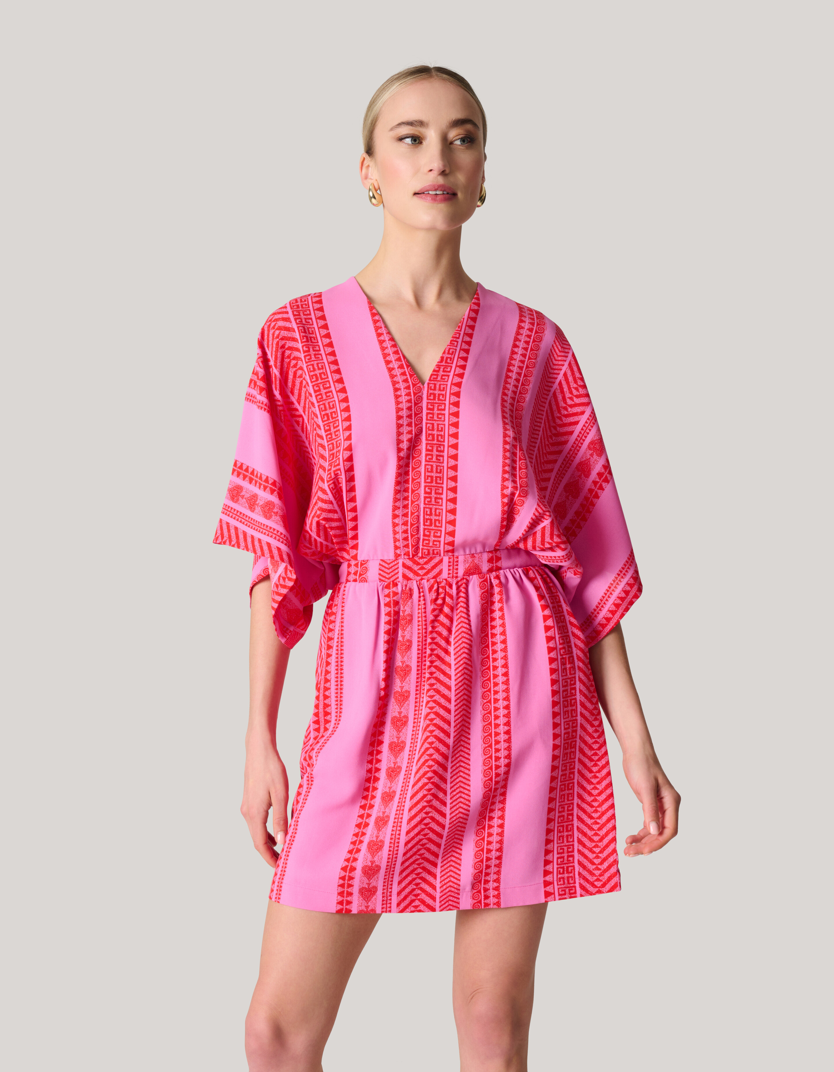 Printed Mini Jurk Roze SHOEBY WOMEN