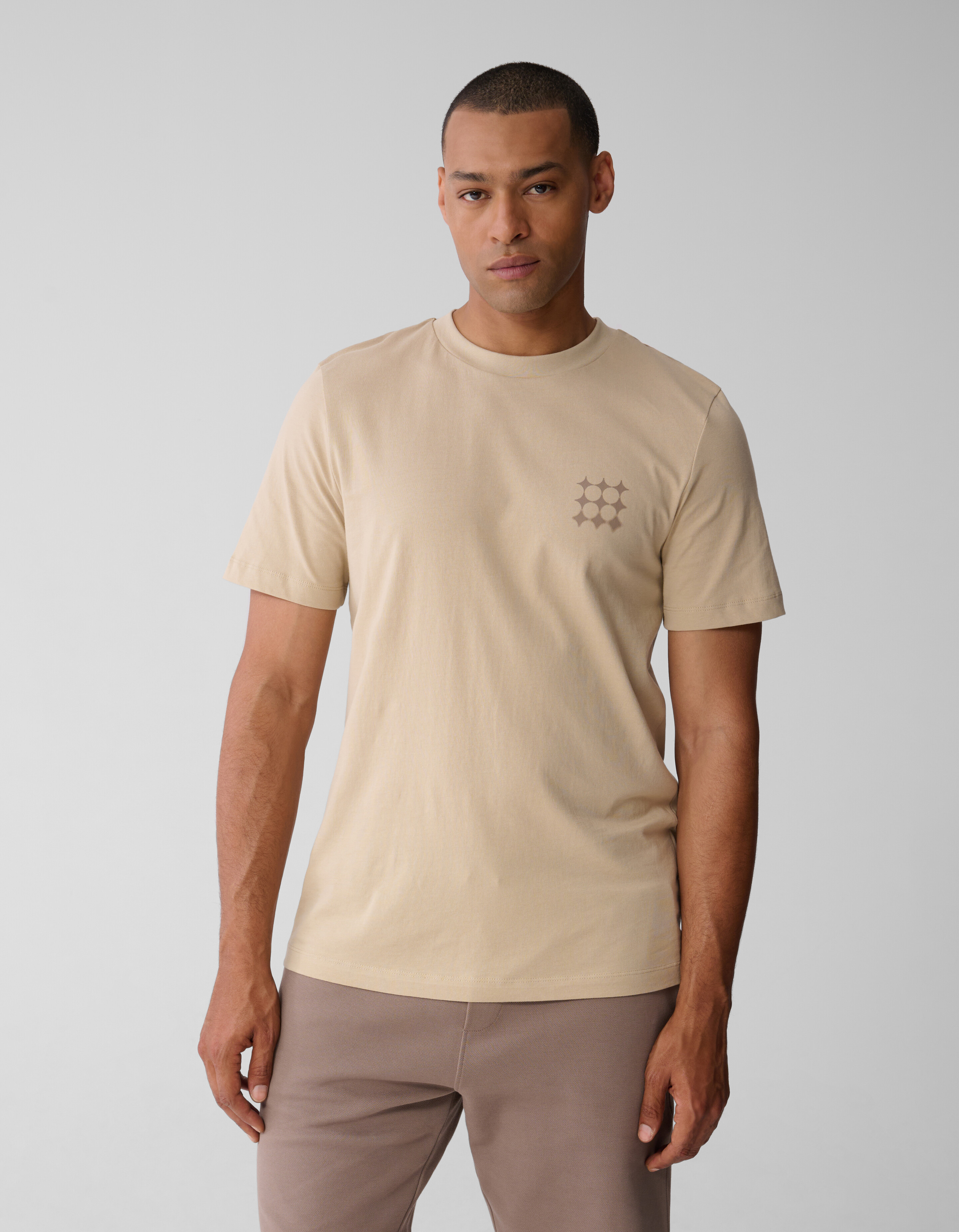 Multi Sparkle Logo T-shirt Zand SHOEBY MEN