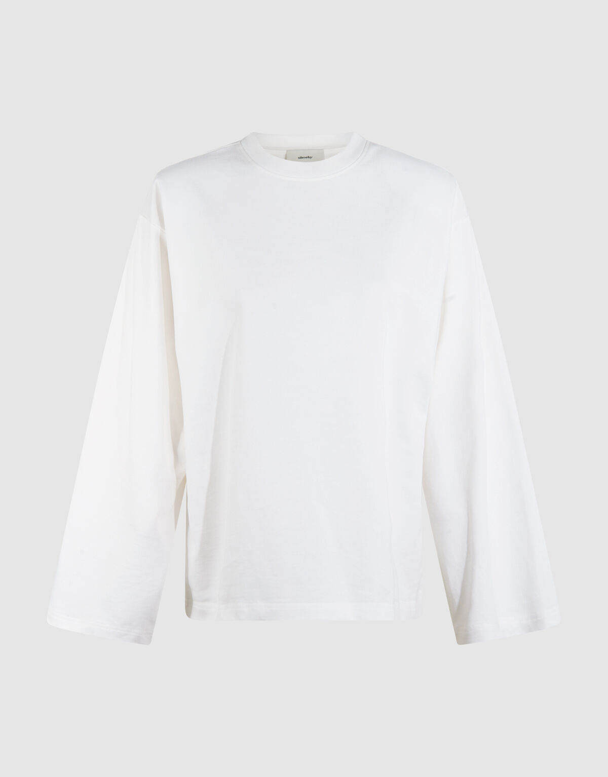Oversized Basic Longsleeve Top Wit SHOEBY WOMEN
