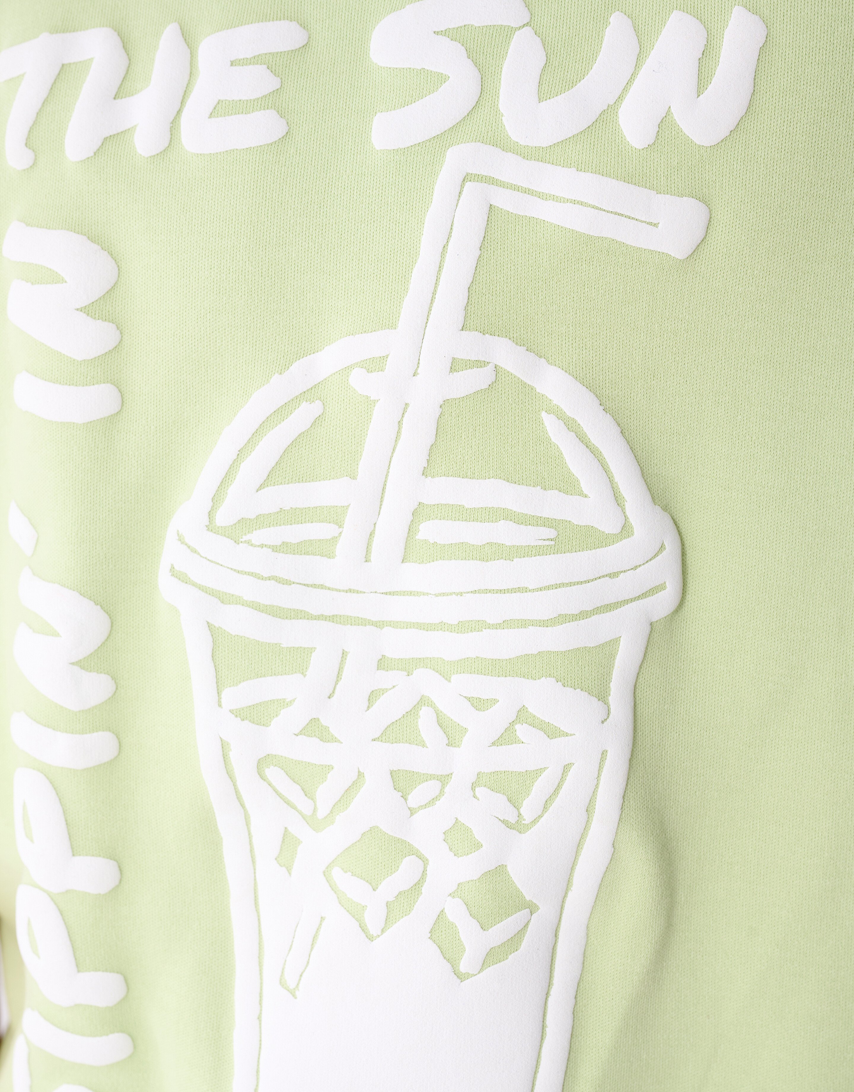 Sipping Artwork T-shirt Lichtgroen SHOEBY BOYS