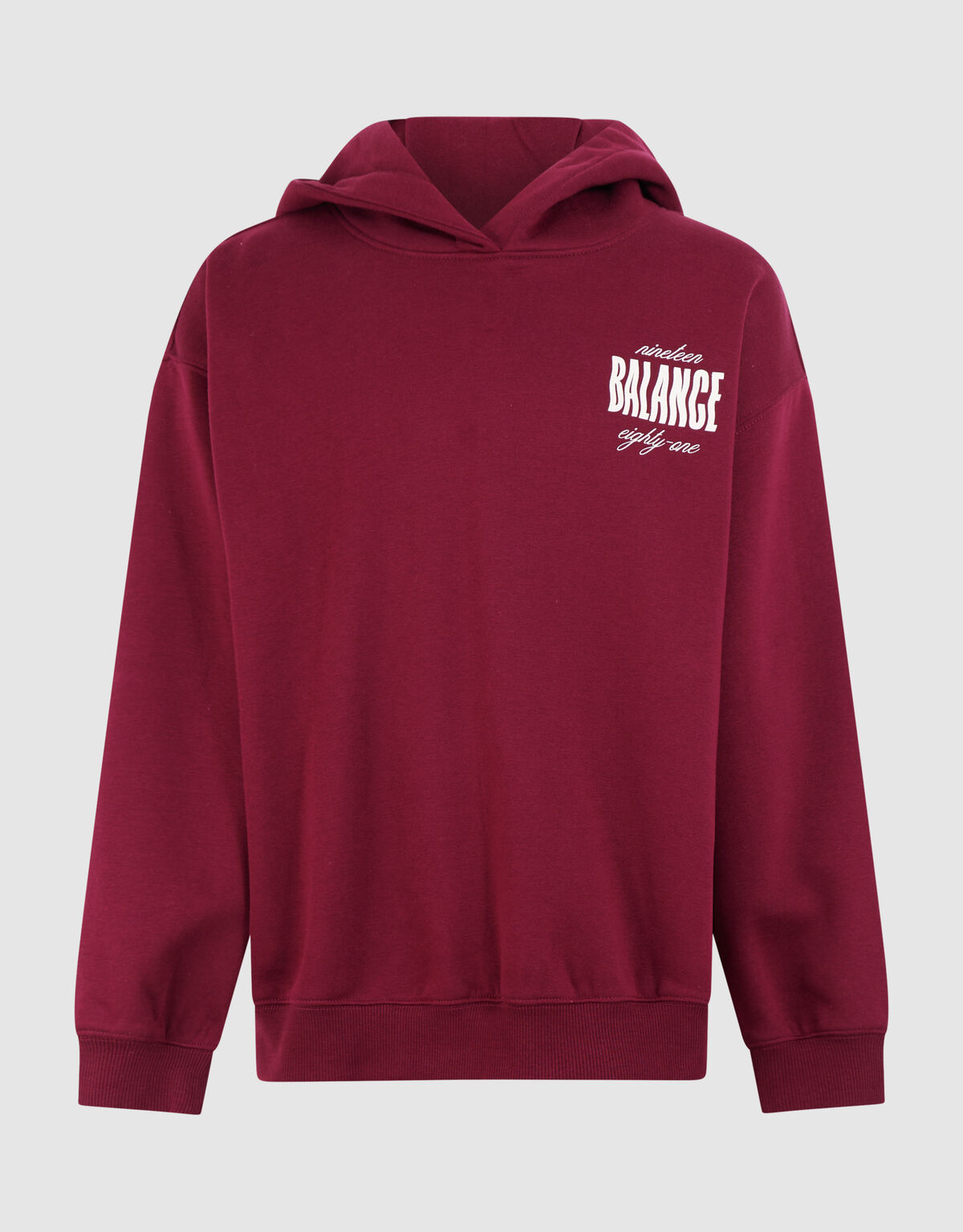 Balance Artwork Hoodie Donkerrood SHOEBY GIRLS