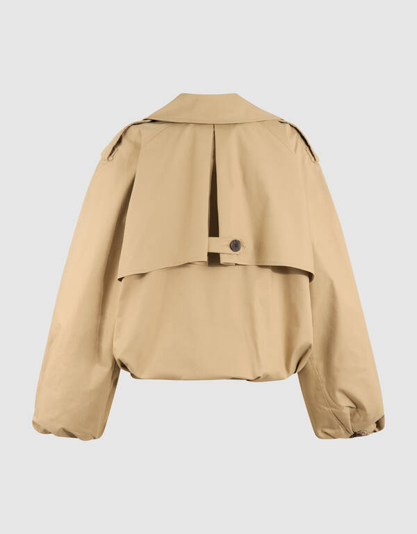 Oversized Cropped Trench Jack Camel SHOEBY WOMEN
