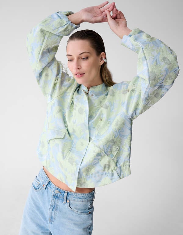 Oversized Strass Jacquard Jack Lichtblauw SHOEBY WOMEN