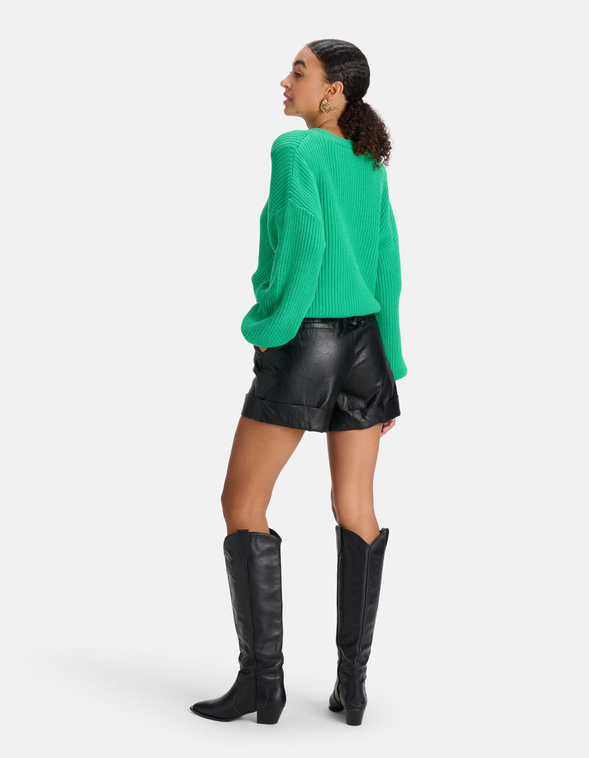 Gebreide Trui Groen SHOEBY WOMEN