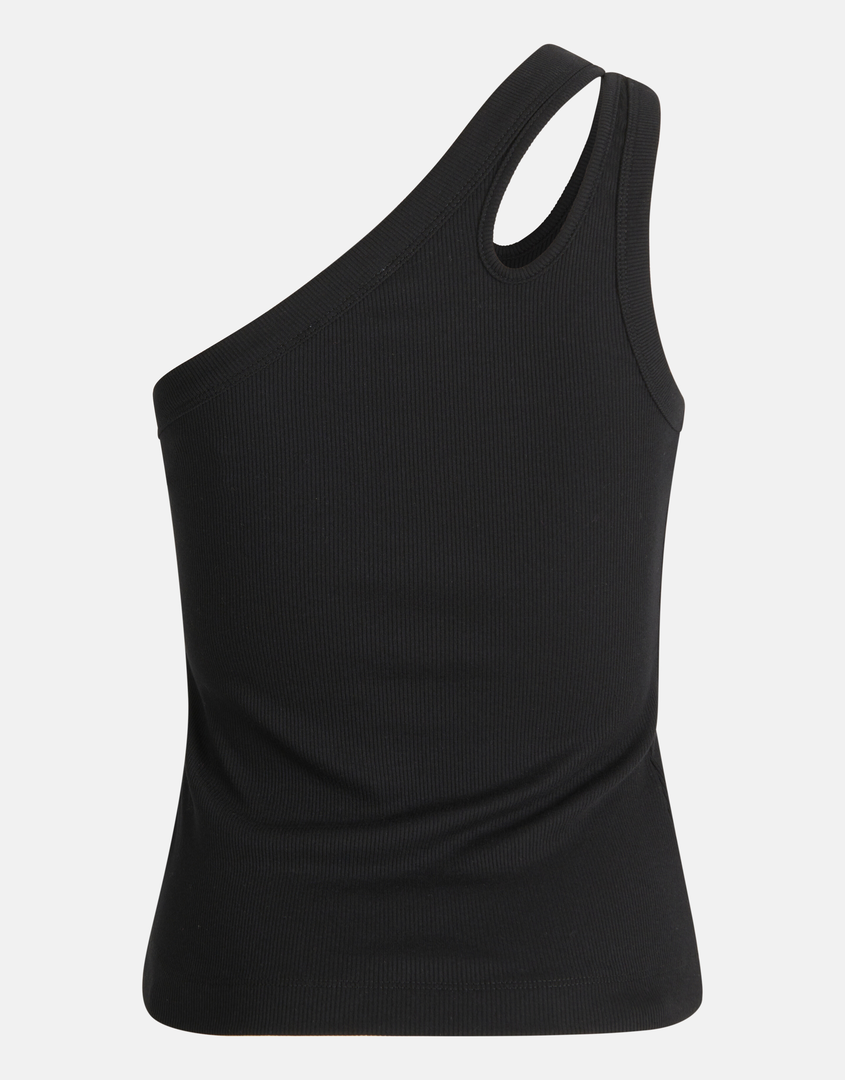 Asymmetrische Cut Out Top Zwart SHOEBY WOMEN