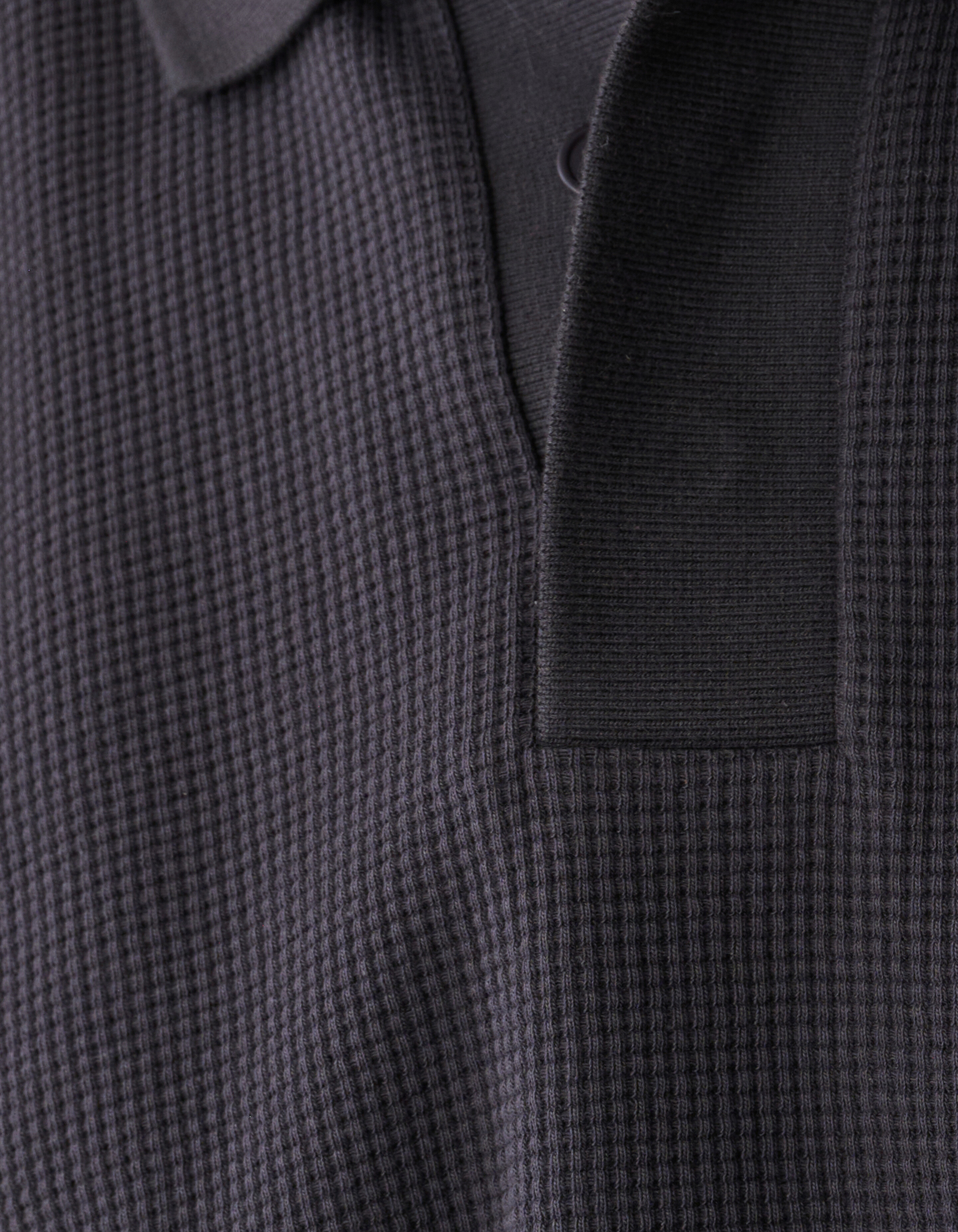 Waffle Polo Donkergrijs SHOEBY MEN