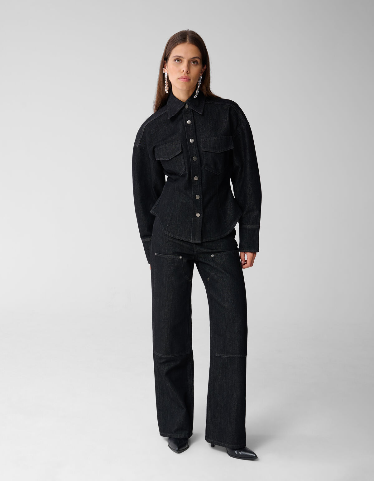 Straight Fit Carpenter Jeans Zwart SHOEBY WOMEN