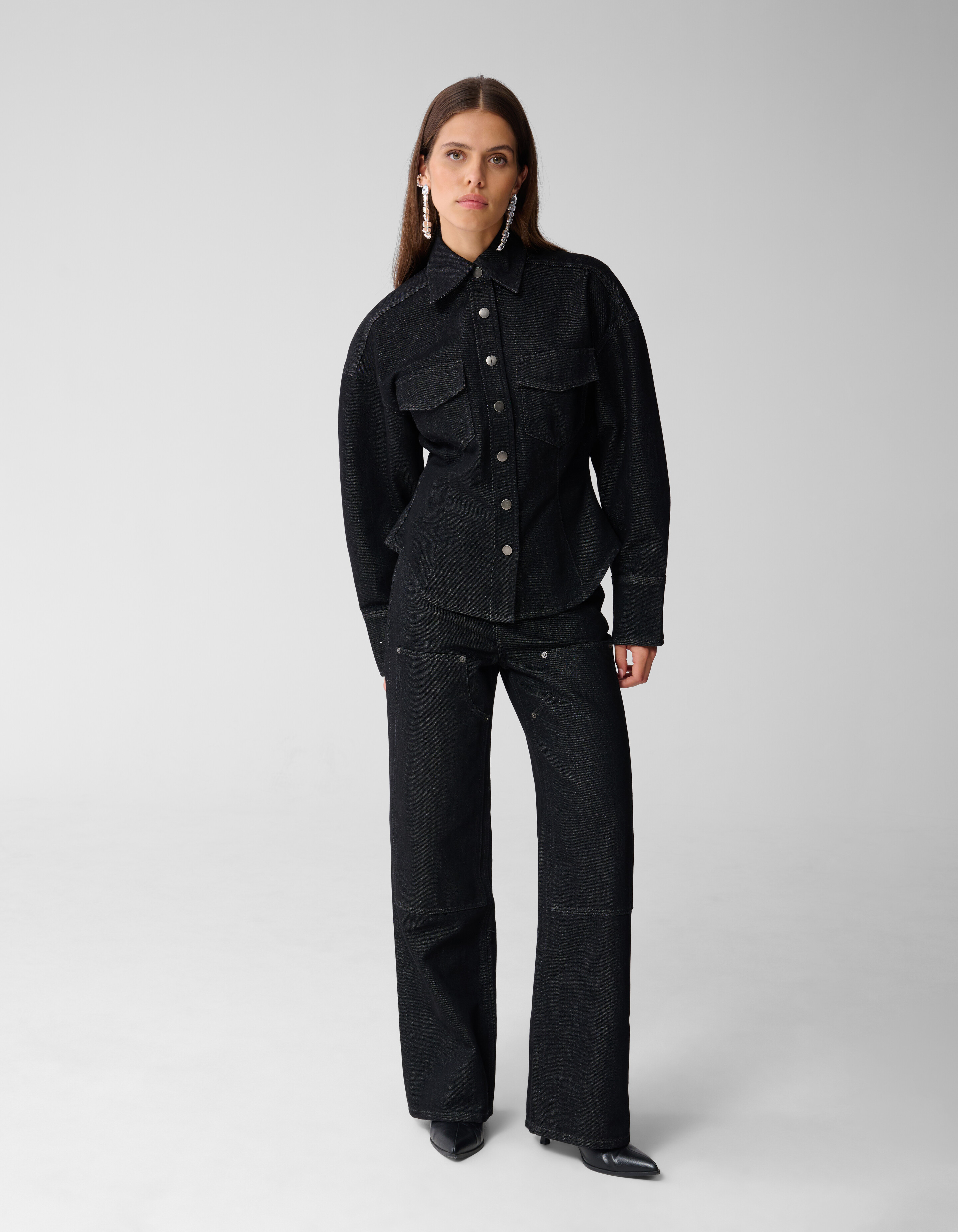 Straight Fit Carpenter Jeans Zwart SHOEBY WOMEN