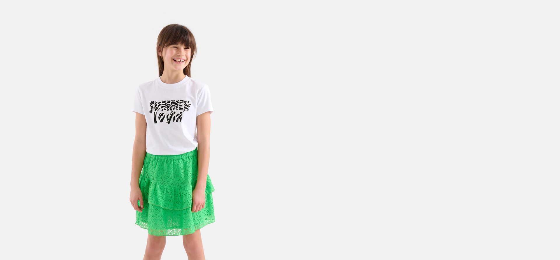 Kanten Rok Groen SHOEBY GIRLS
