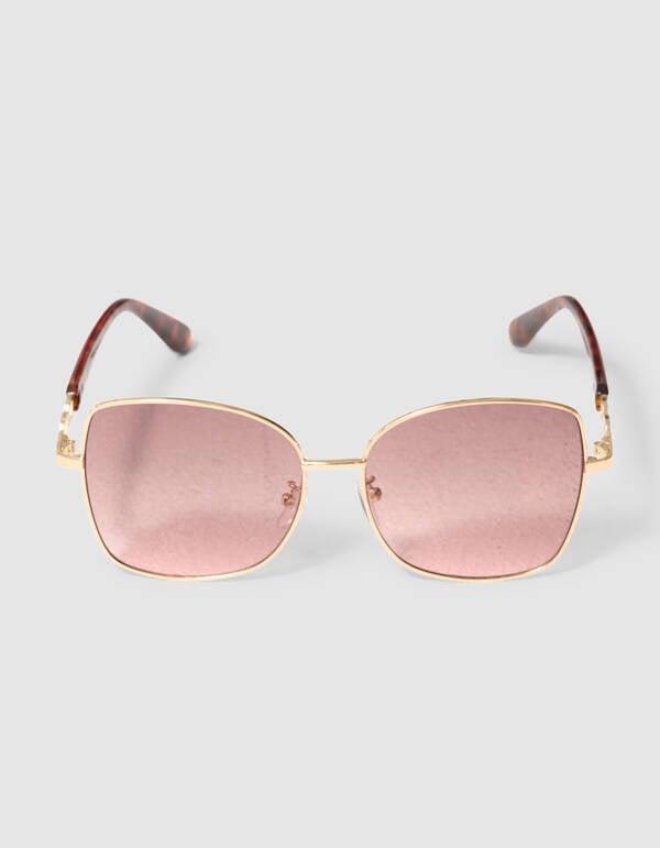 Small Chain Zonnebril Lichtbruin SHOEBY ACCESSOIRES