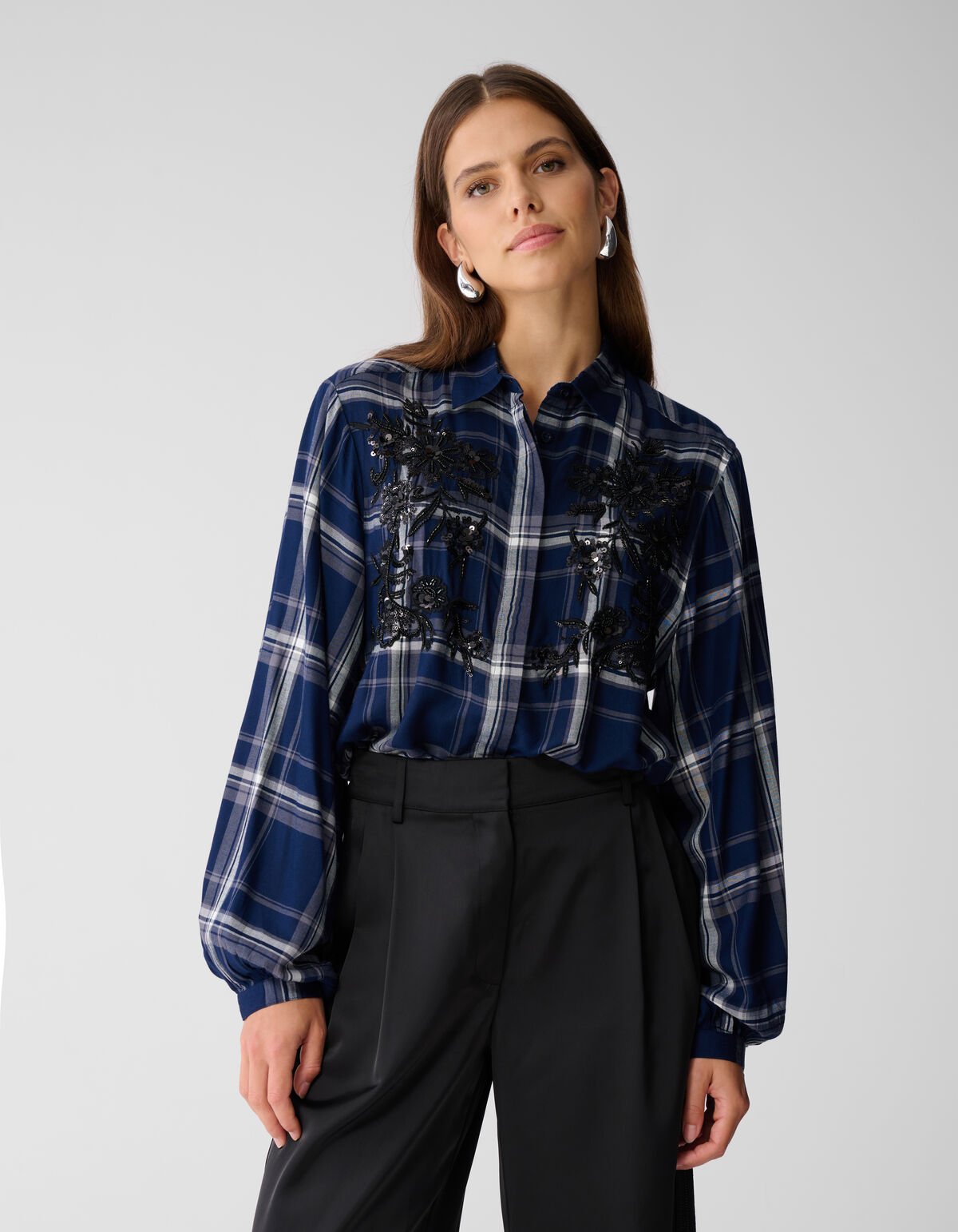 Ruiten Beads Blouse Donkerblauw By Mieke SHOEBY WOMEN