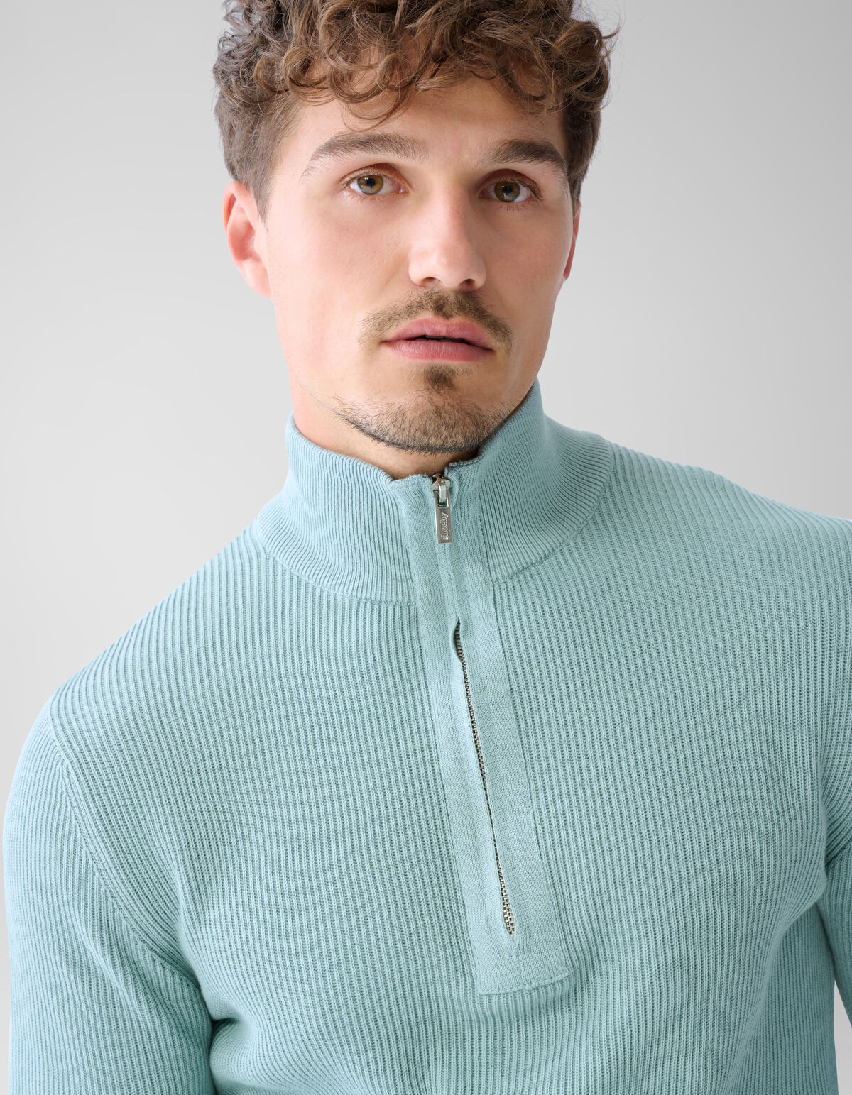 Zipper Trui Lichtgroen SHOEBY MEN