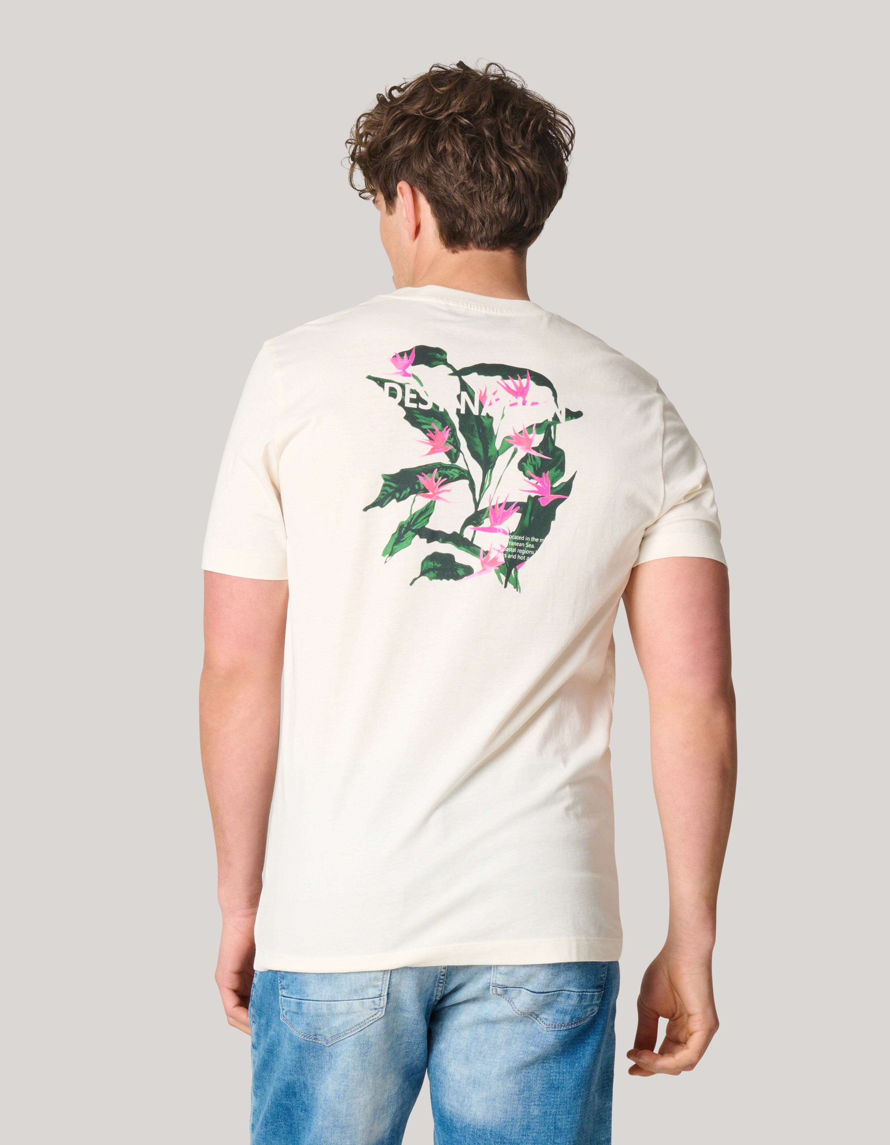 Artwork T-shirt Gebroken Wit SHOEBY MEN