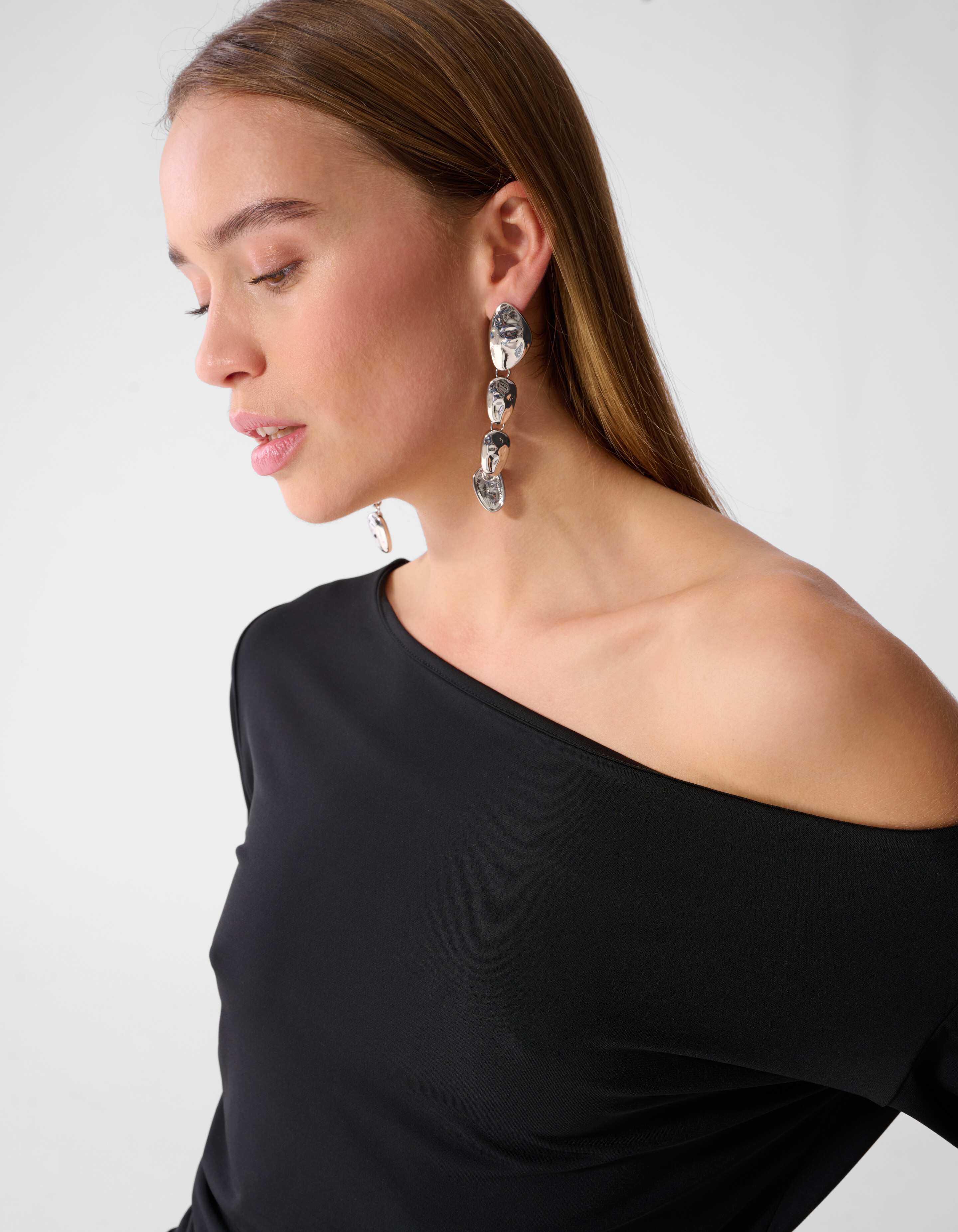 Hanging Stone Oorbellen Zilver SHOEBY ACCESSOIRES