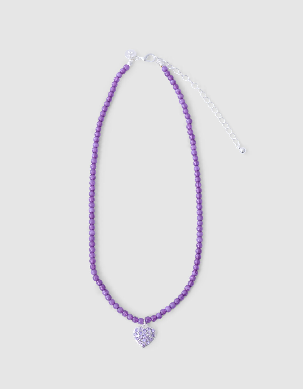Strass Heart Ketting Paars SHOEBY ACCESSOIRES