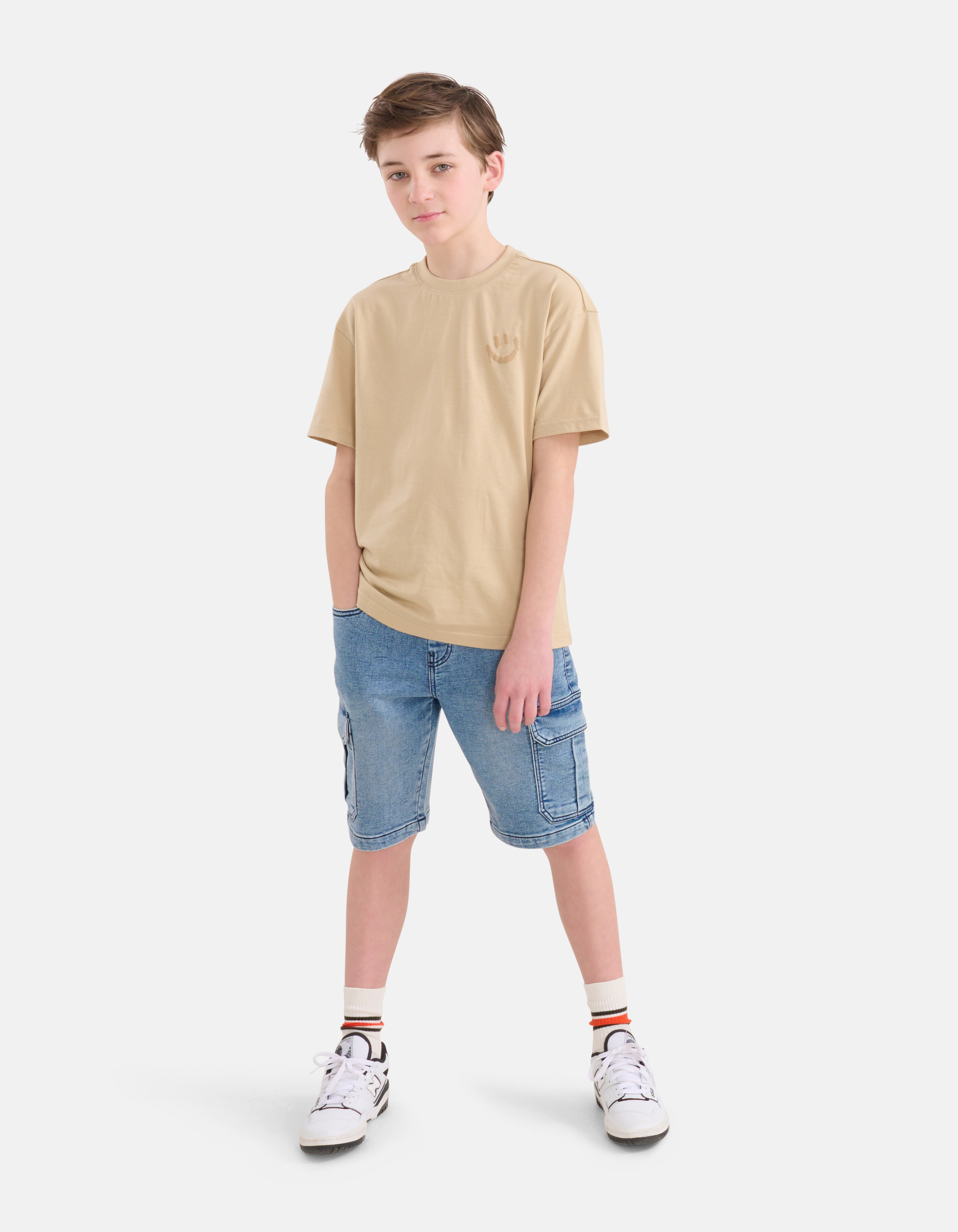 Cargo Jog Denim Short Mediumstone SHOEBY BOYS