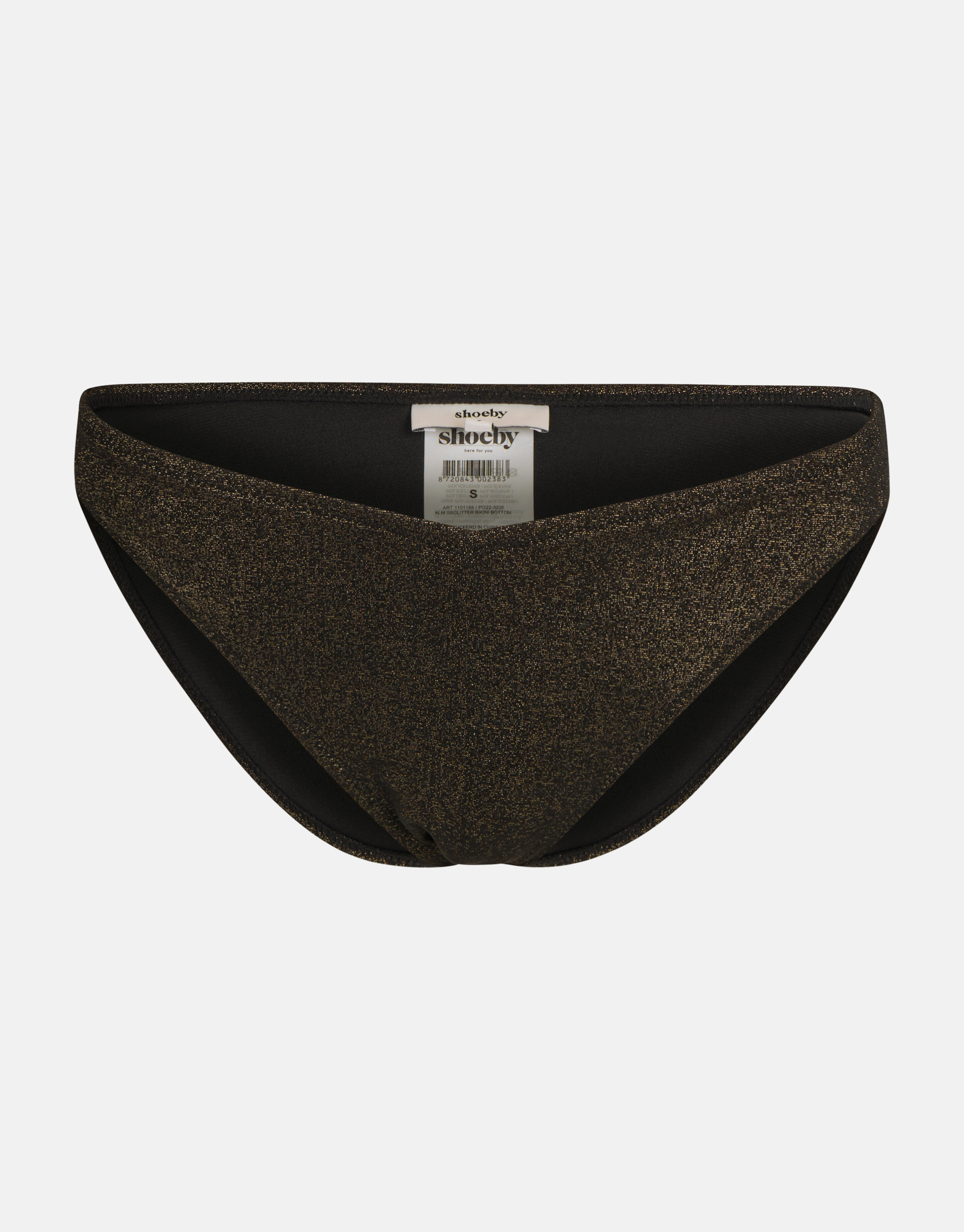 Glitter Bikini Broekje Zwart SHOEBY ACCESSOIRES