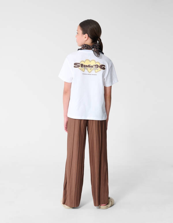 Studio Artwork T-shirt Wit SHOEBY GIRLS