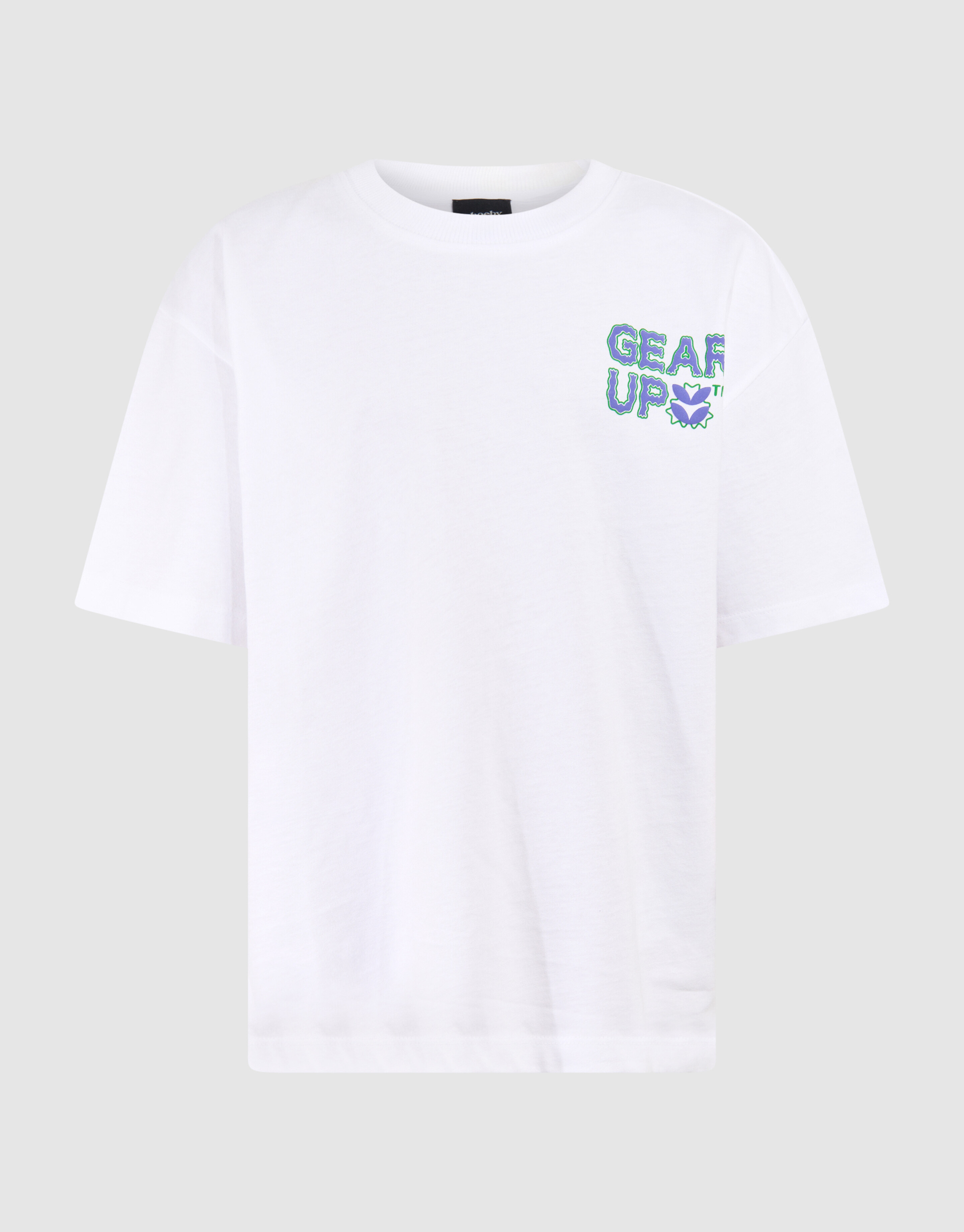 Gear Up Tekst T-shirt Wit SHOEBY BOYS