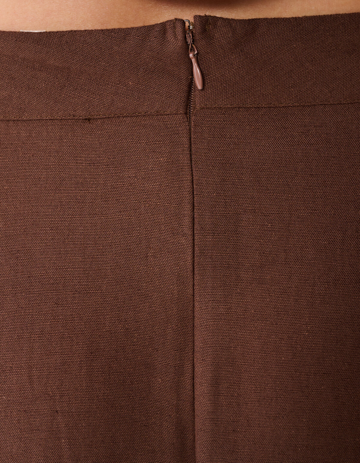 Embroidery Maxi Rok Bruin SHOEBY WOMEN