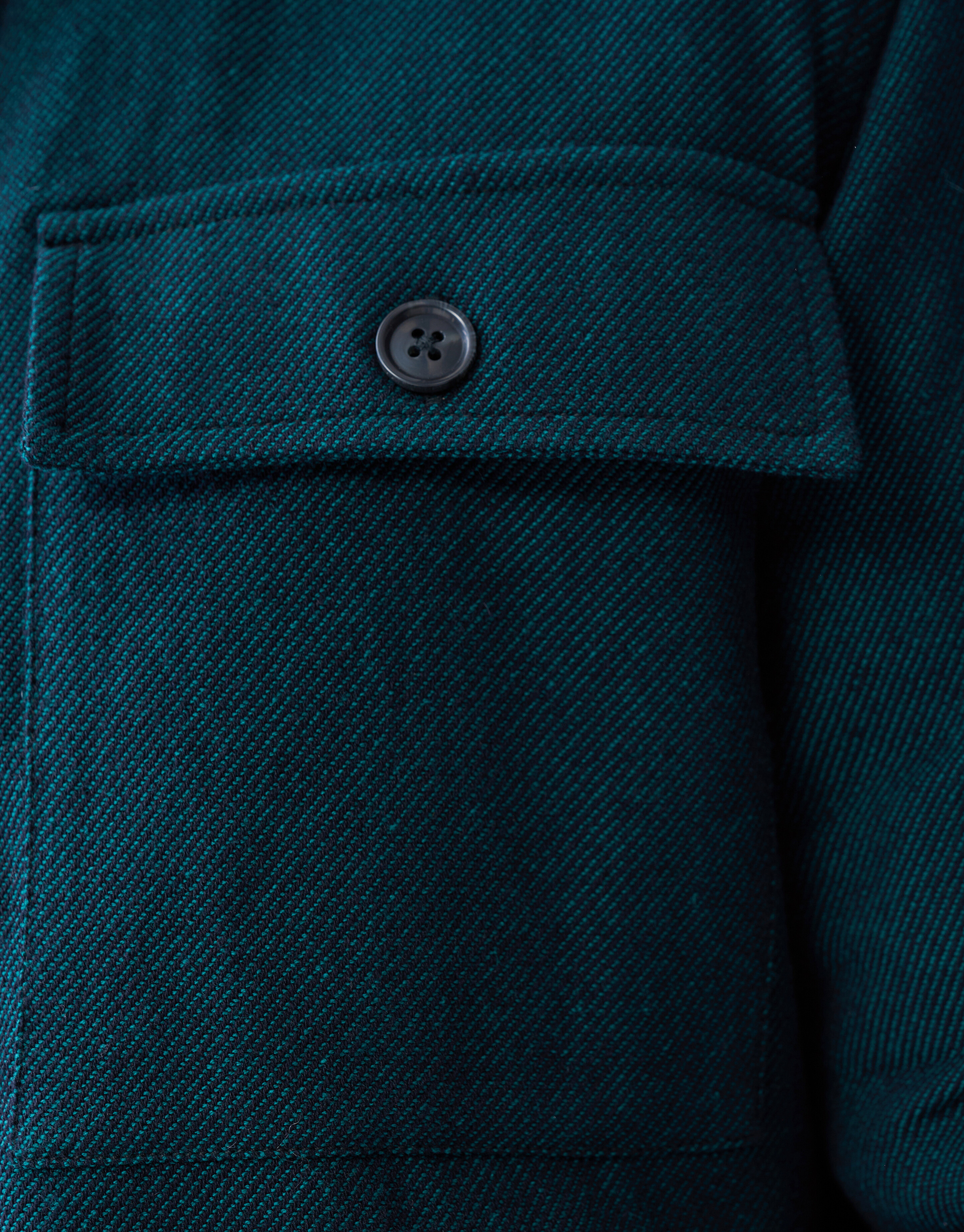 Padded Overshirt Donkergroen SHOEBY MEN