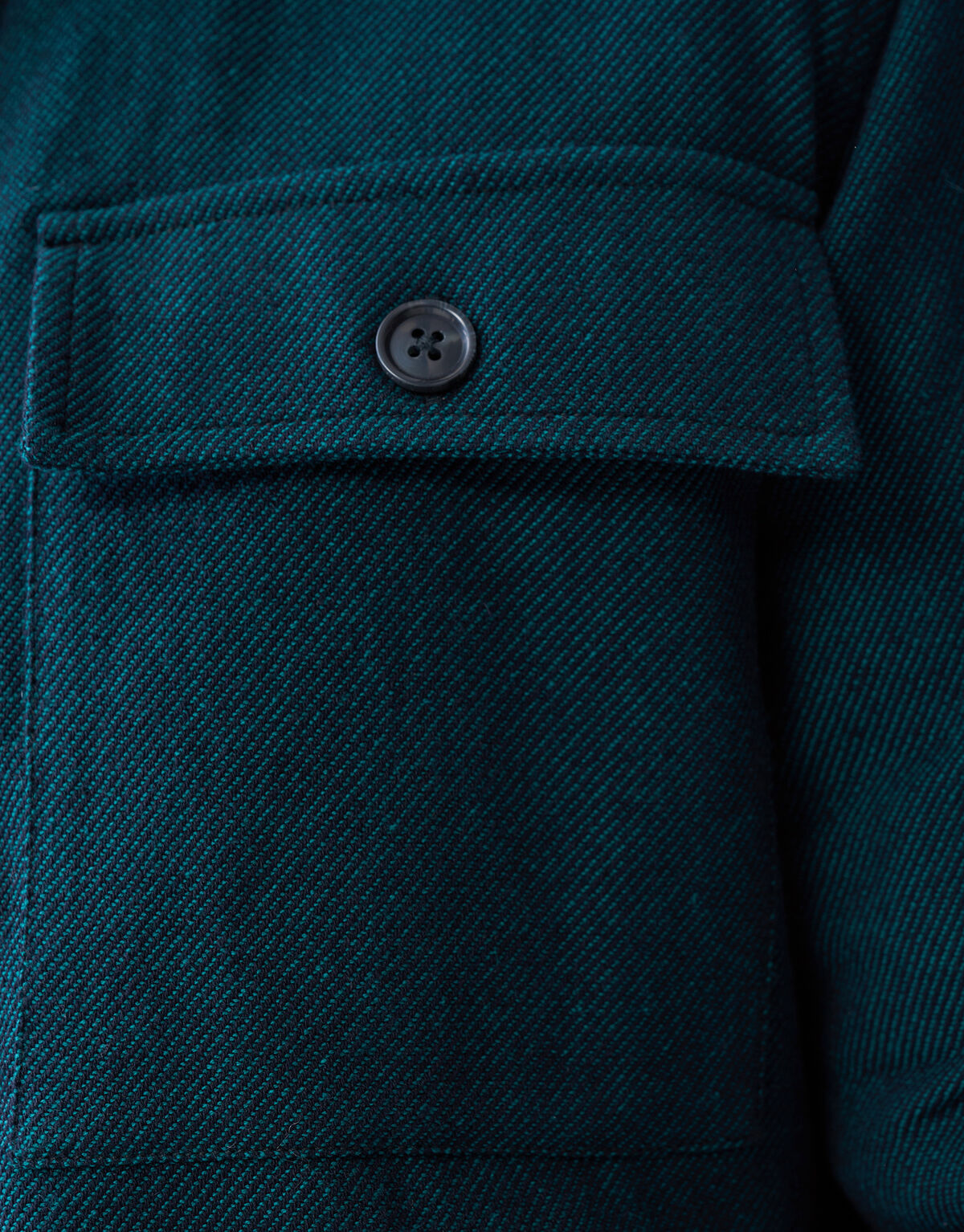 Padded Overshirt Donkergroen SHOEBY MEN