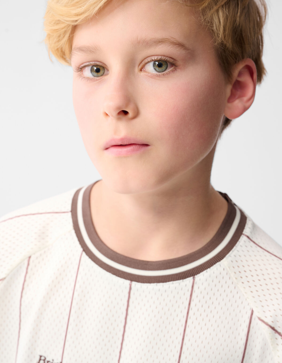 Oversized Sporty T-shirt Gebroken Wit SHOEBY BOYS